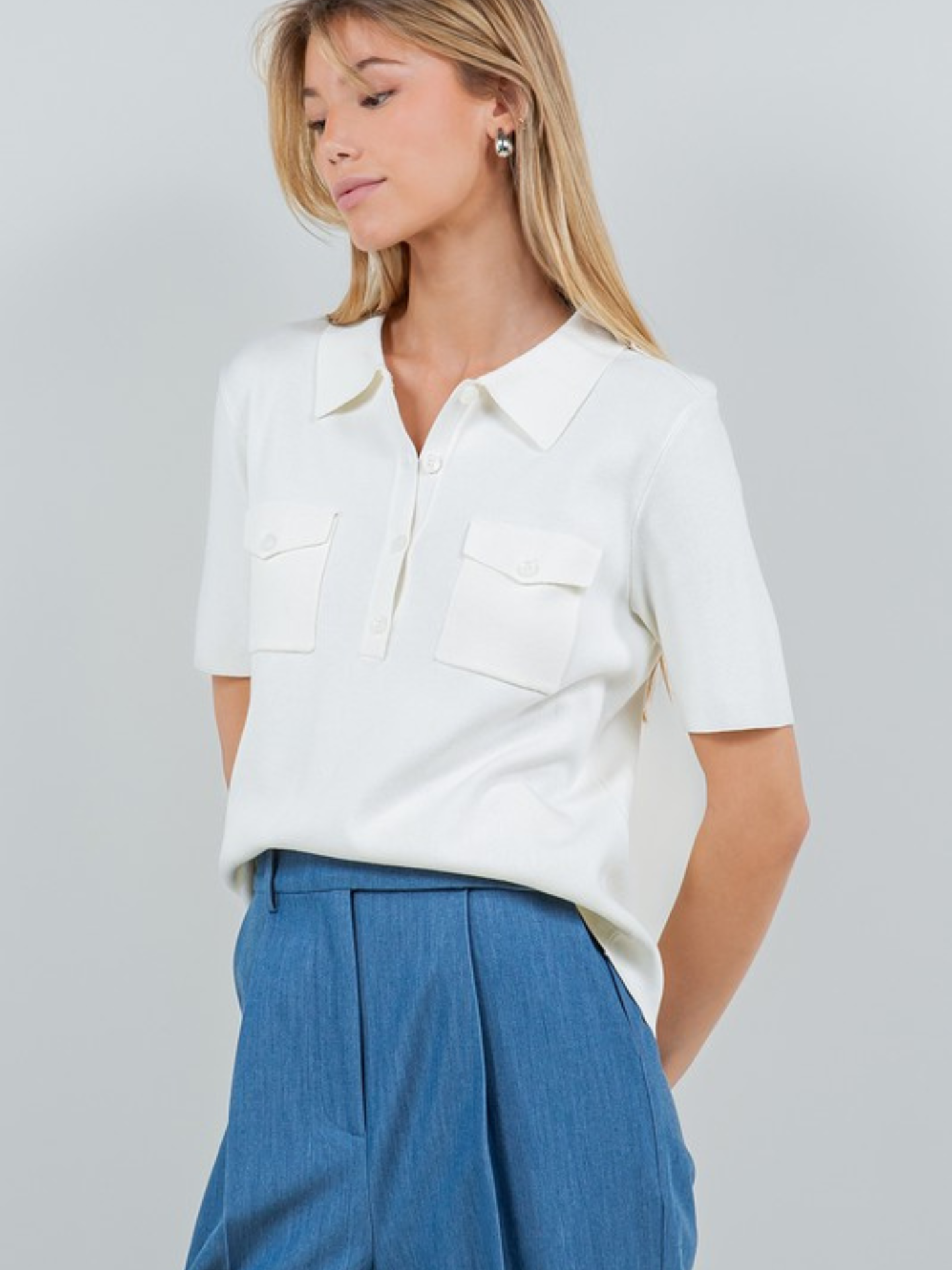 Knit Pocket Polo