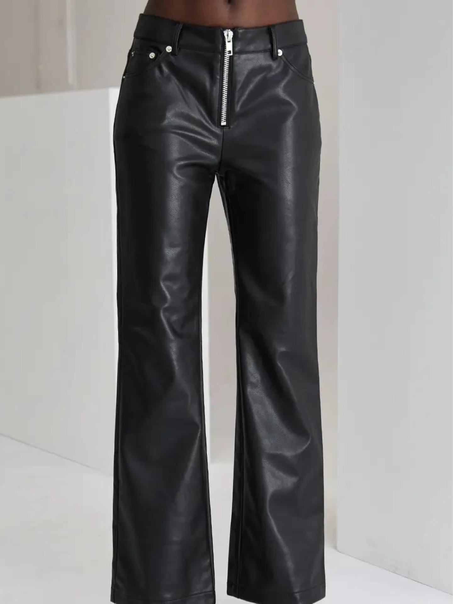 Tory Straight Leg Vegan Leather Pants