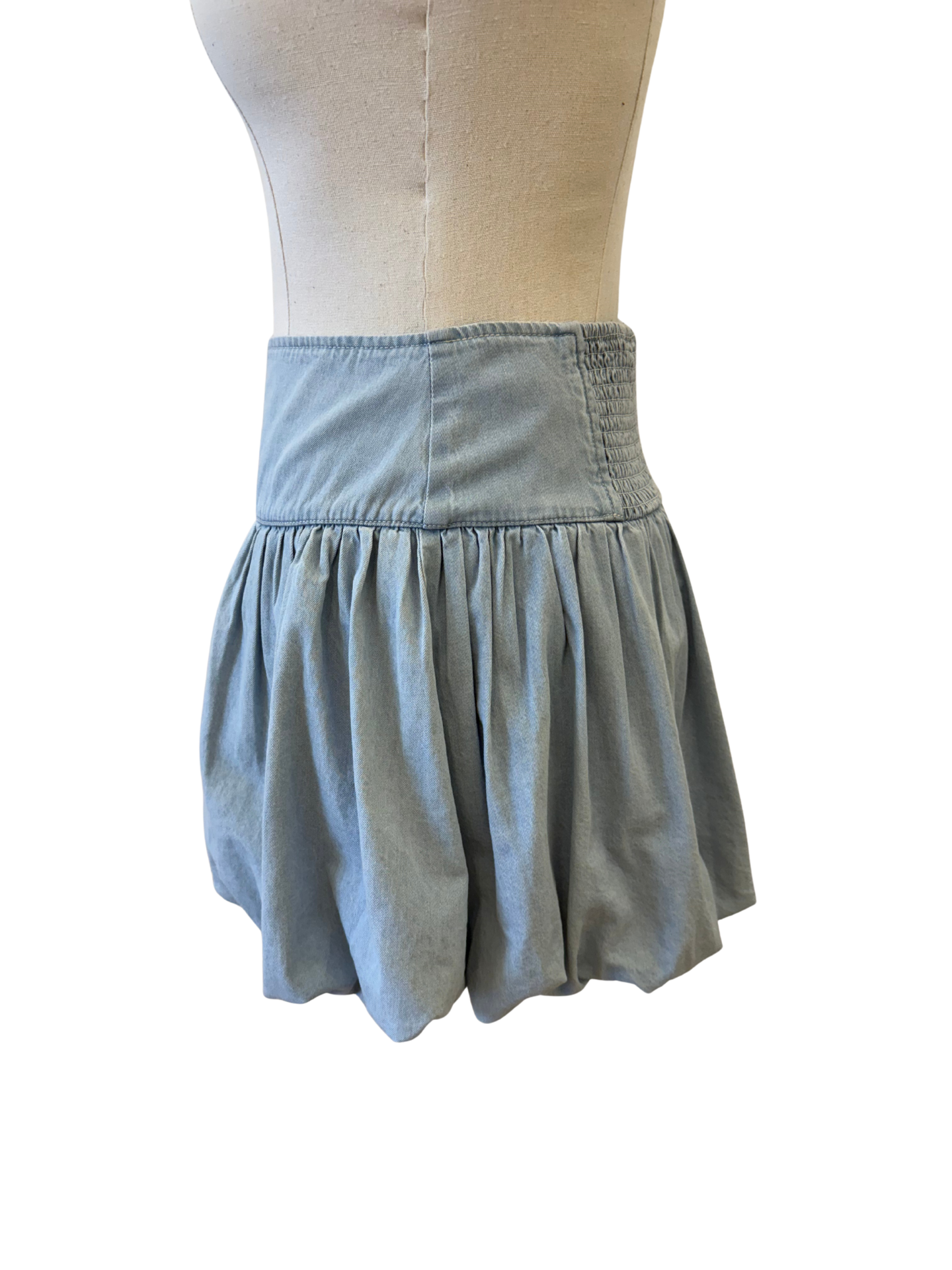Denim Bubble Skirt - Mimi & Rae