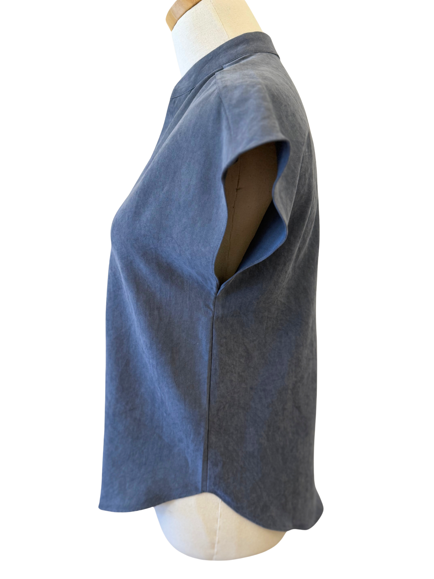 Soft Matte Navy Blouse - Mimi & Rae