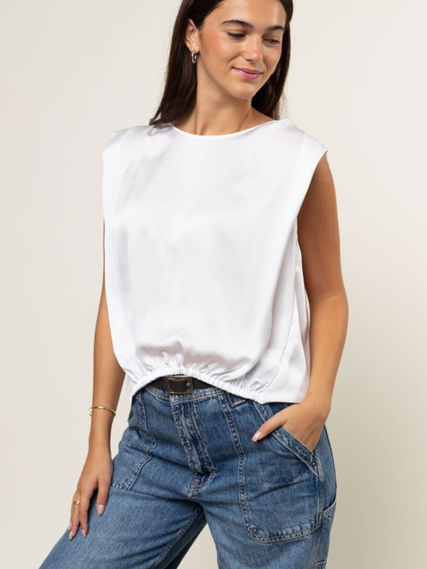 Boxy Drop Shoulder Blouse - Mimi & Rae