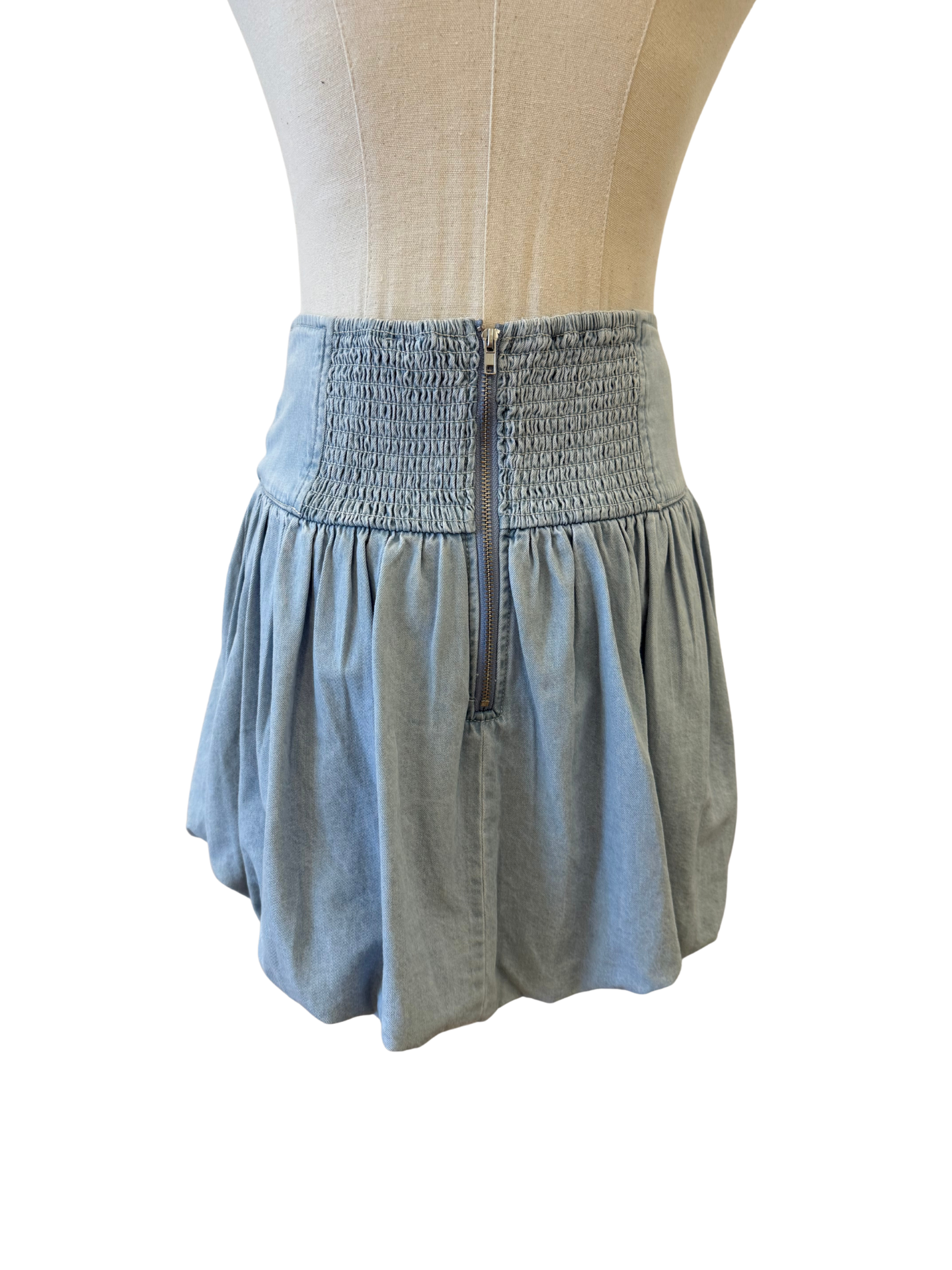 Denim Bubble Skirt - Mimi & Rae