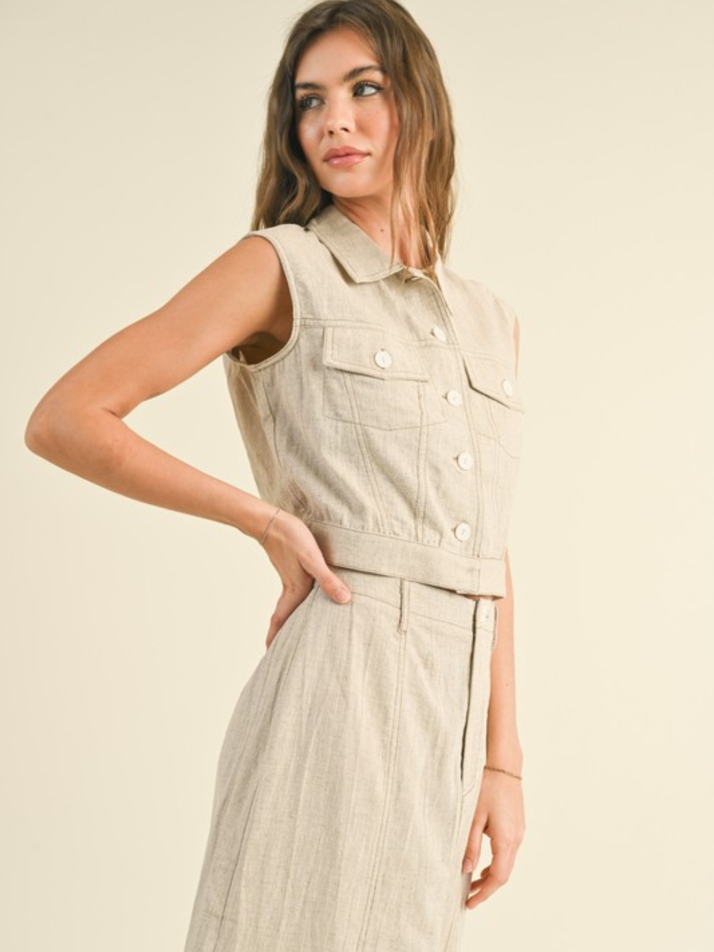 Linen Vest - Mimi & Rae
