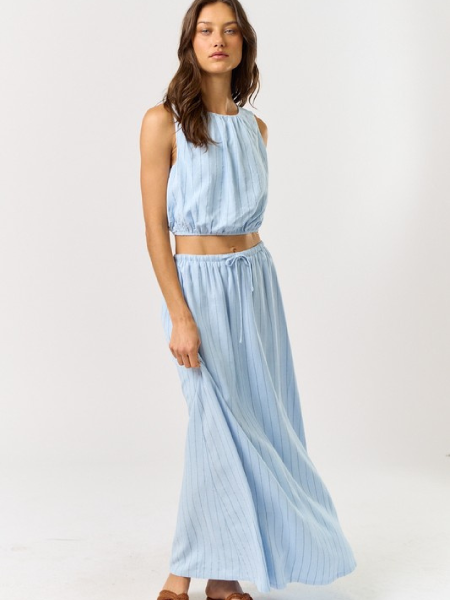 Stripe Skirt Set
