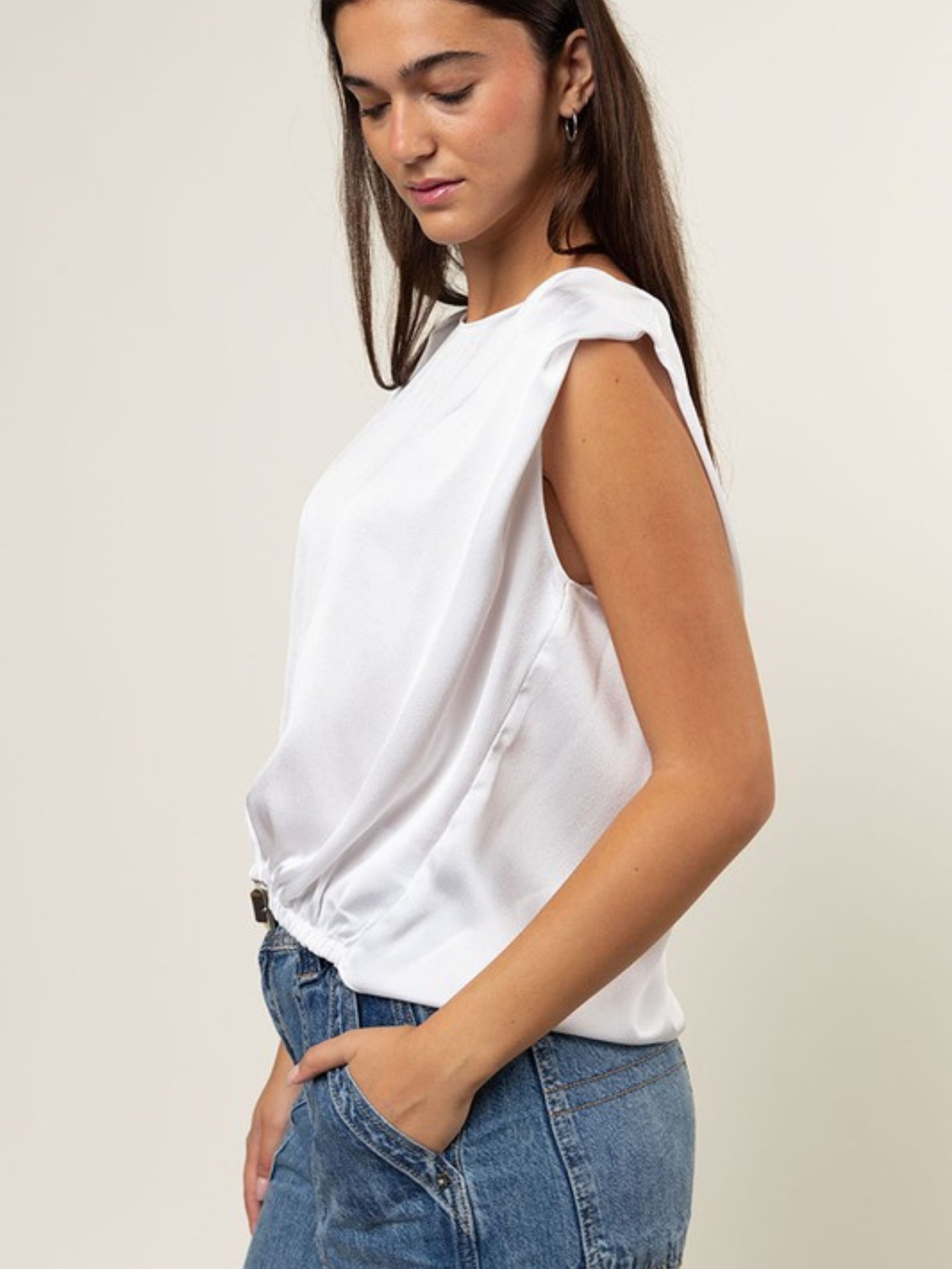Boxy Drop Shoulder Blouse - Mimi & Rae