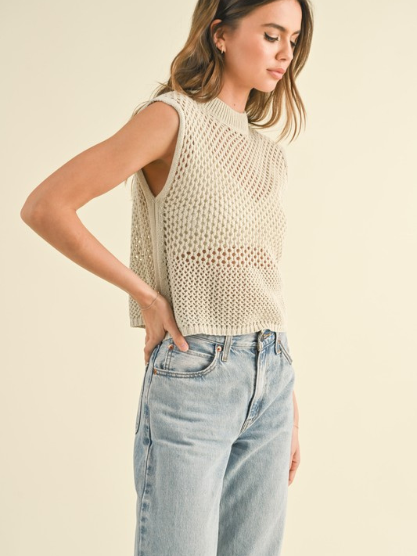 Crochet Sleeveless Top - Mimi & Rae