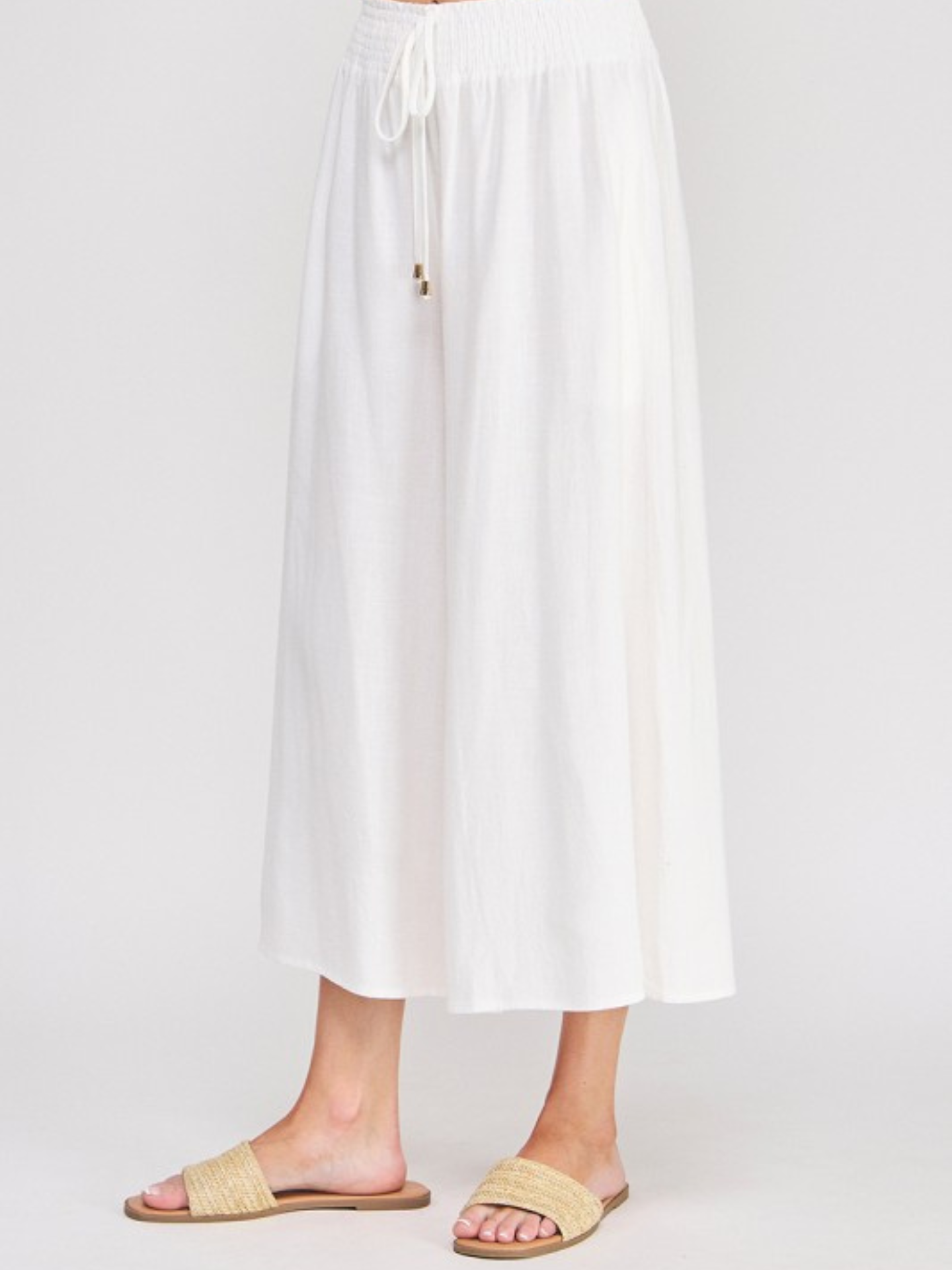 Healther Linen Pullon Pant - Mimi & Rae