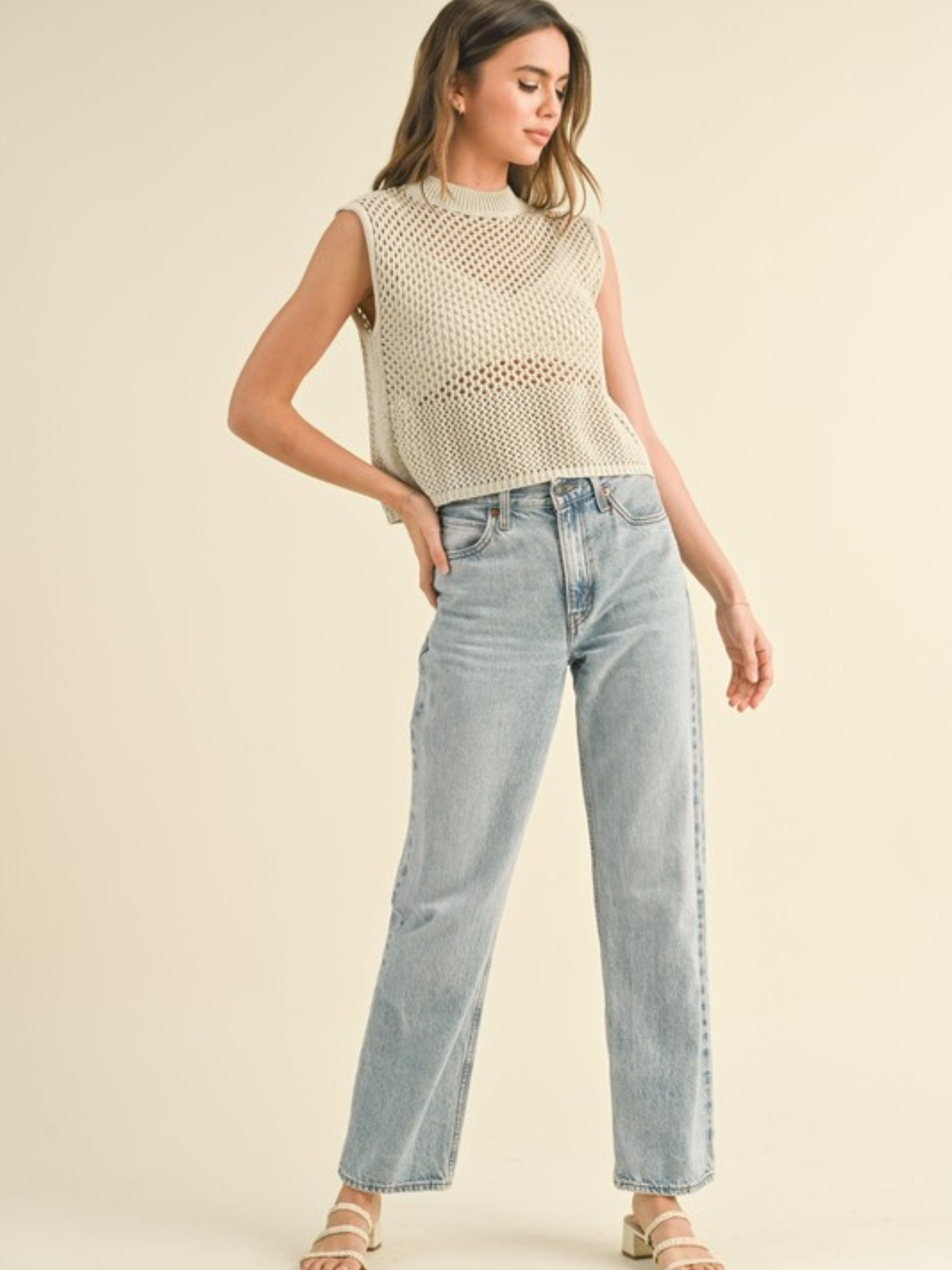 Crochet Sleeveless Top - Mimi & Rae