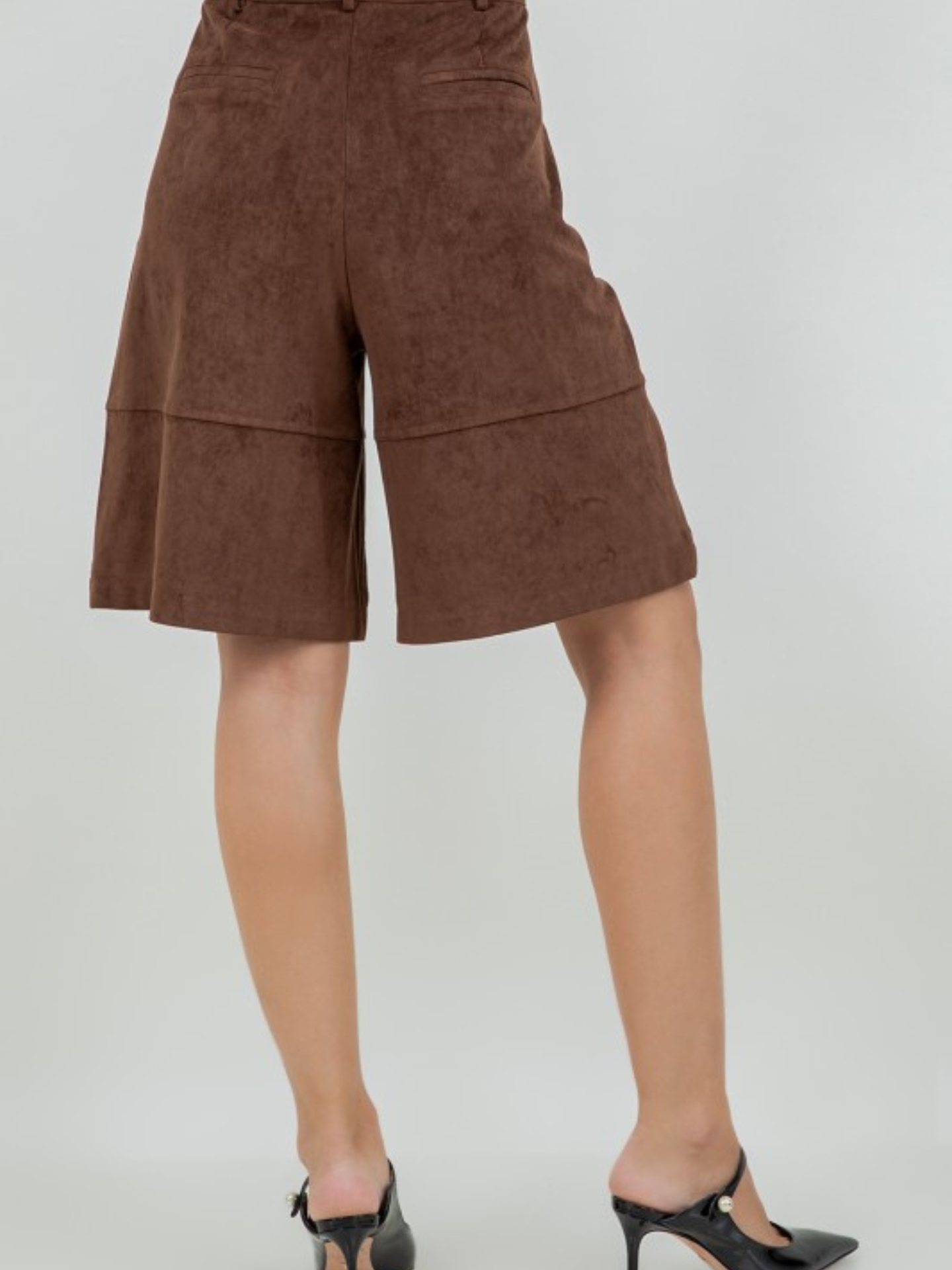 Olivia Faux Suede Bermuda Short
