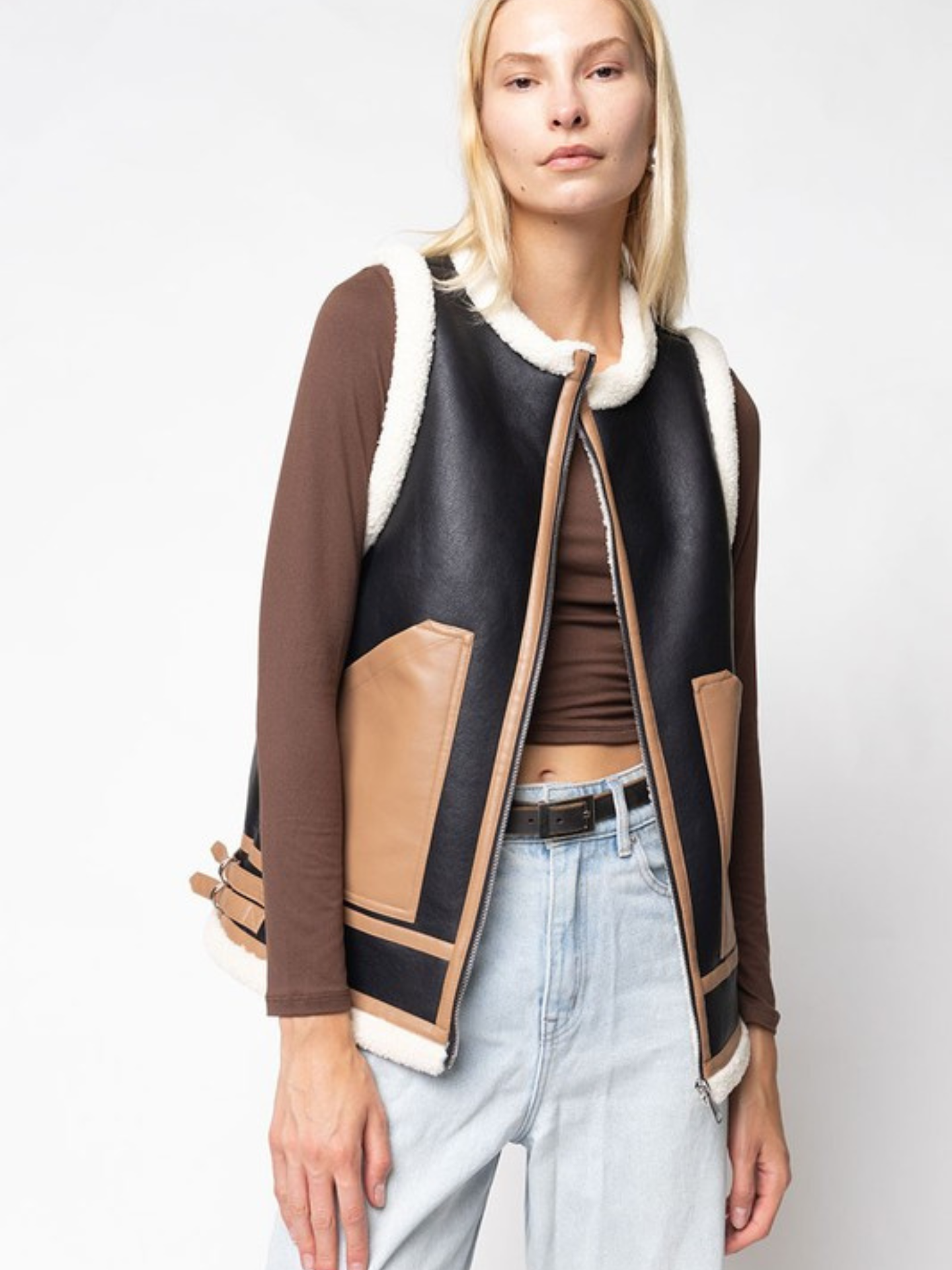 Faux Shearling Vest