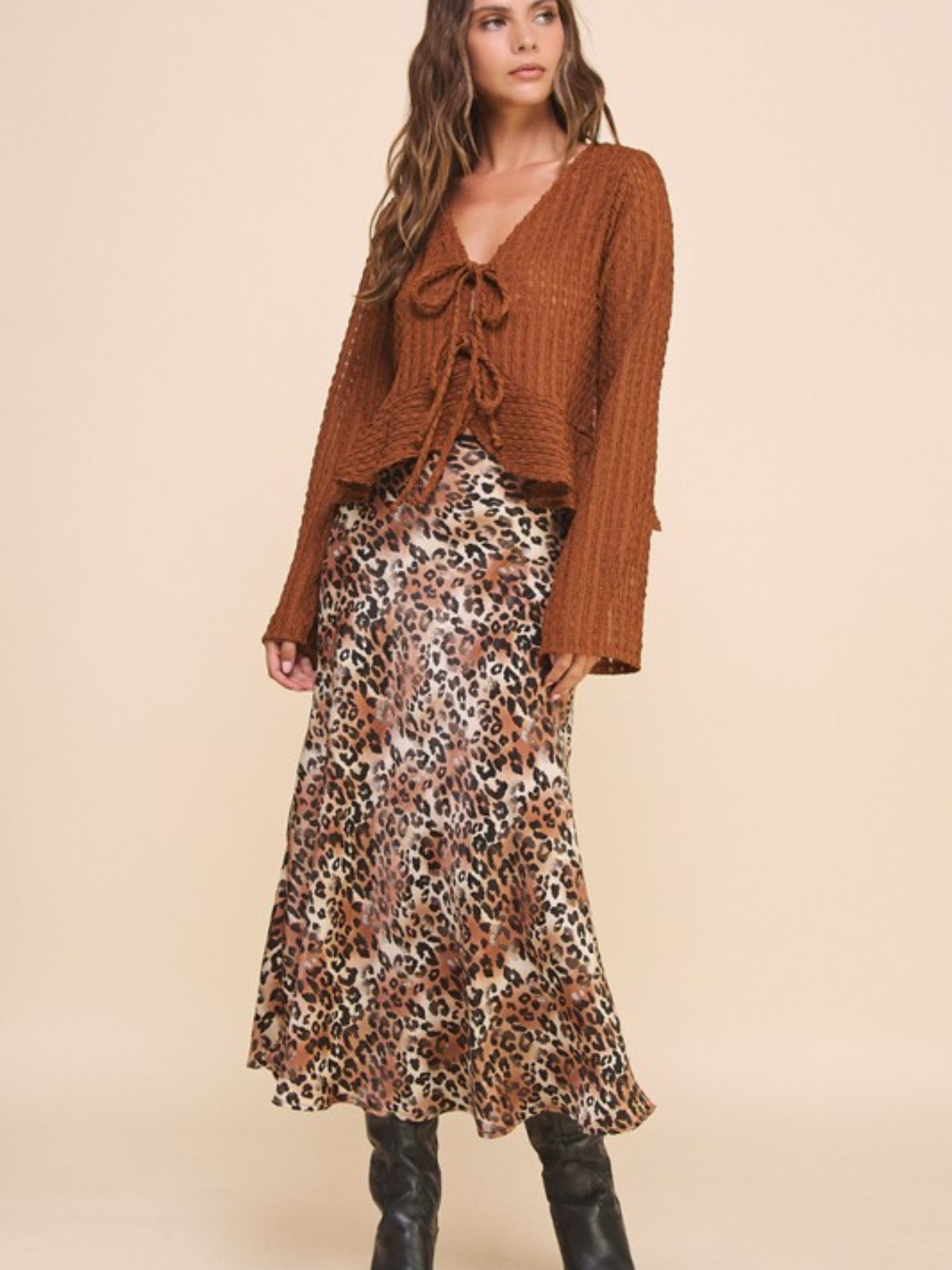 Leopard Slip Skirt - Mimi & Rae