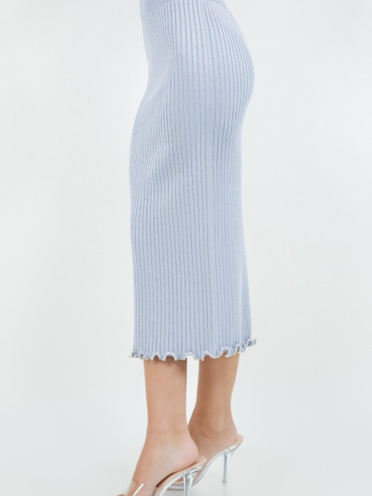 Beaded Edge Knit Skirt - Mimi & Rae