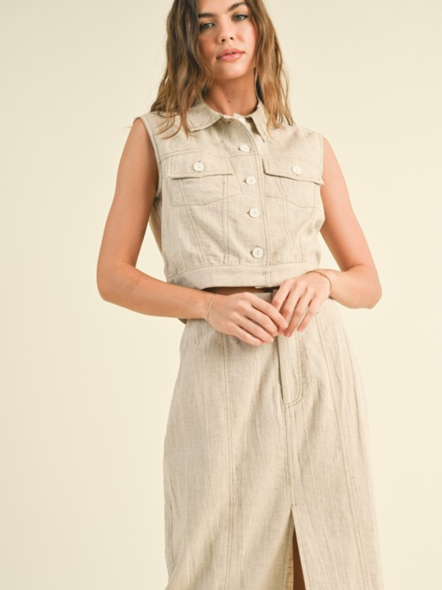 Linen Vest - Mimi & Rae