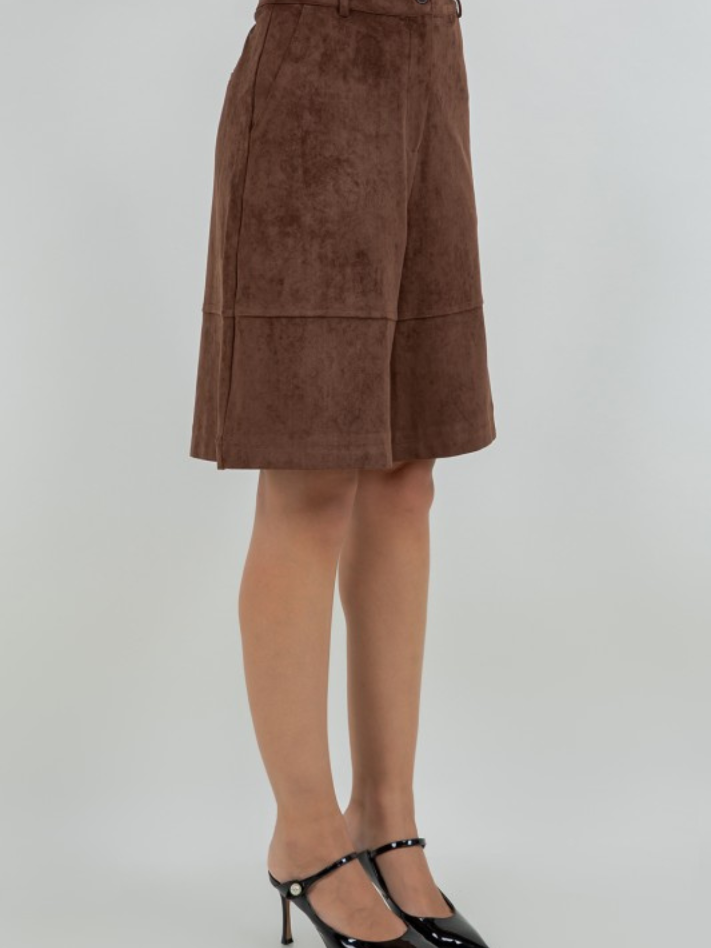 Olivia Faux Suede Bermuda Short