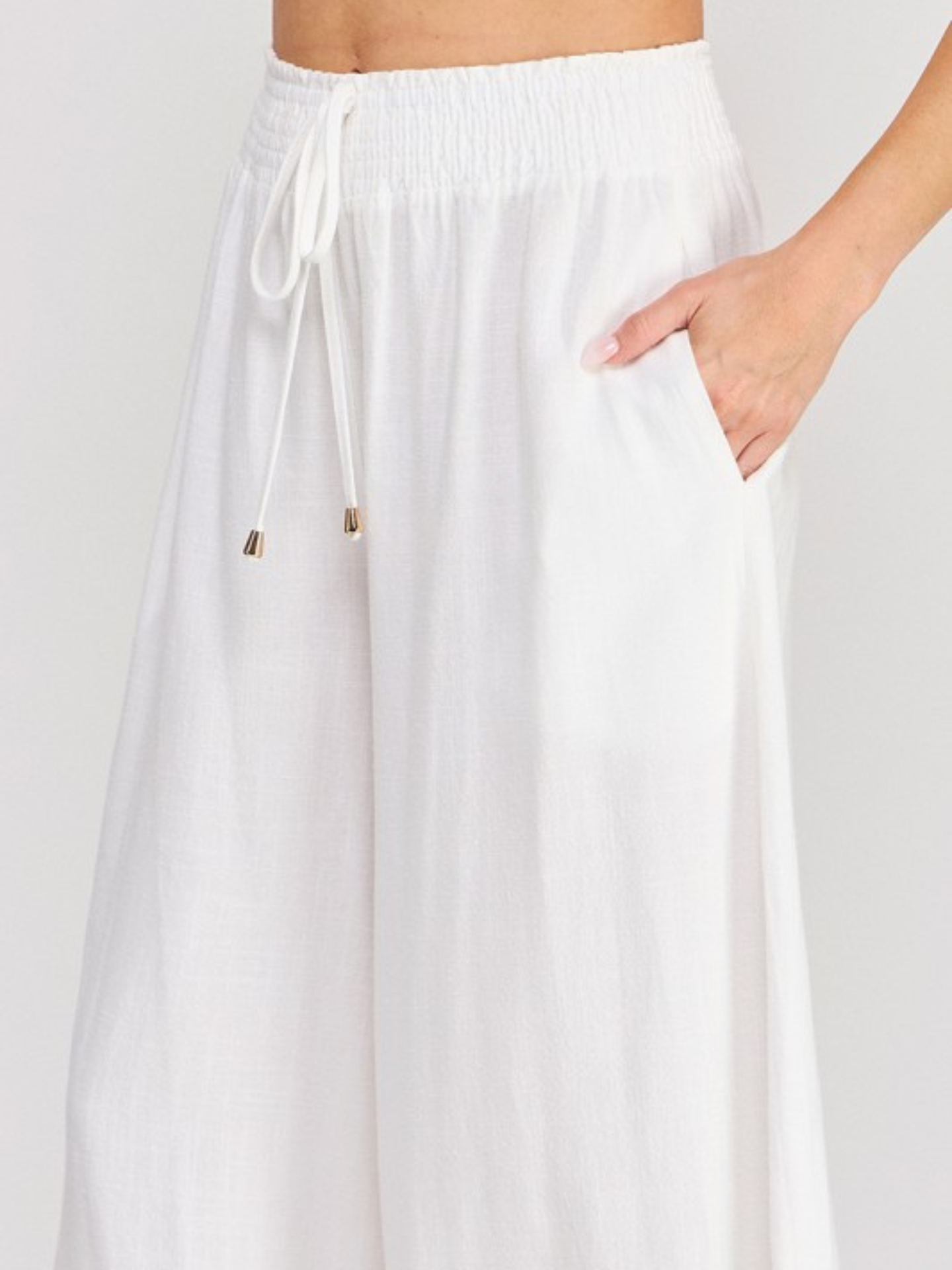 Healther Linen Pullon Pant - Mimi & Rae