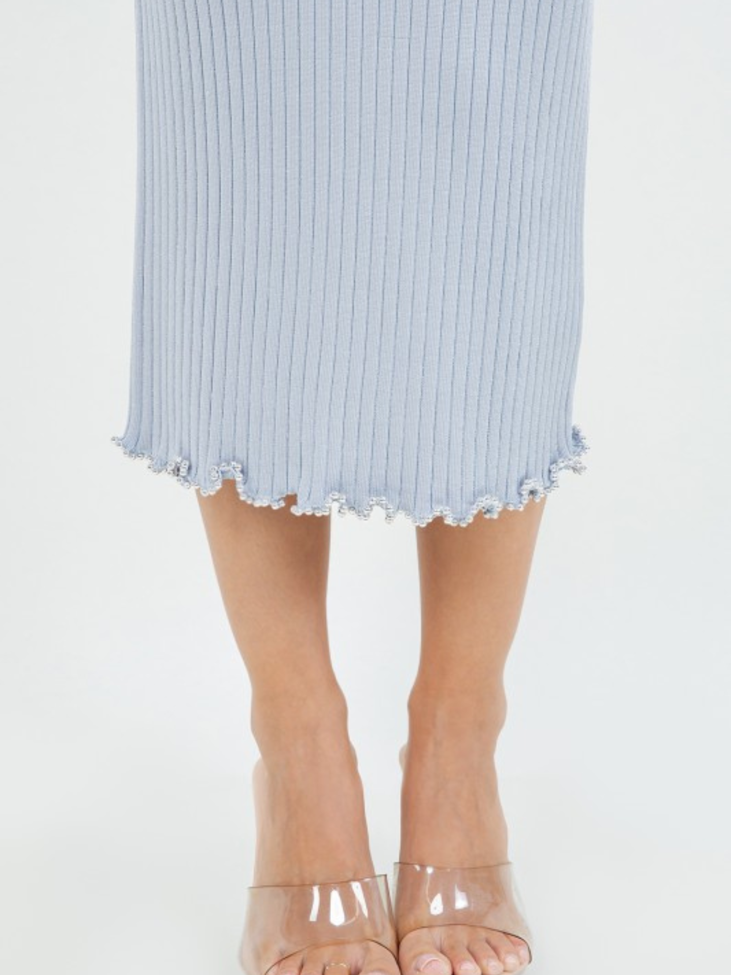 Beaded Edge Knit Skirt - Mimi & Rae