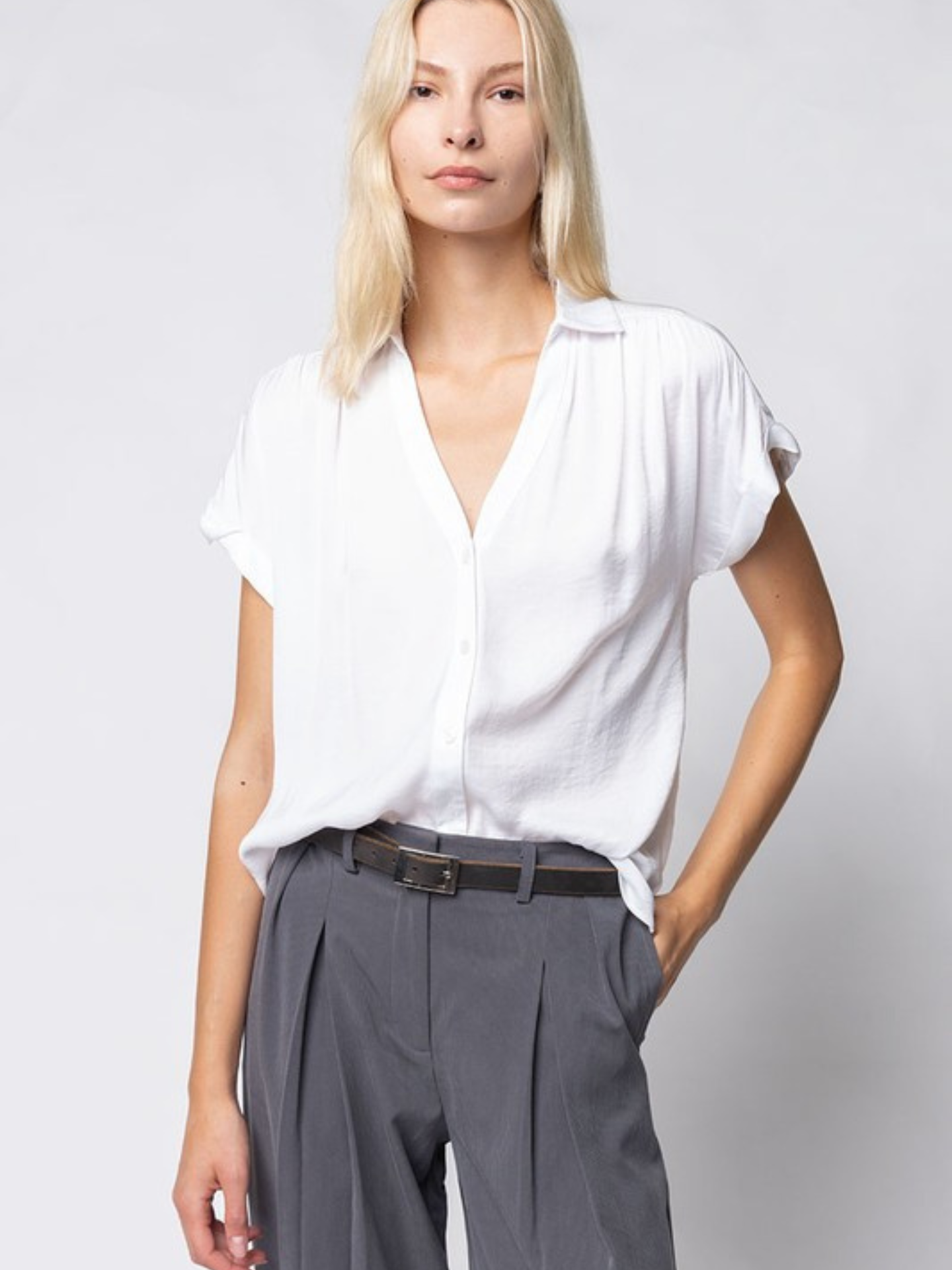 Classic Button Down Blouse