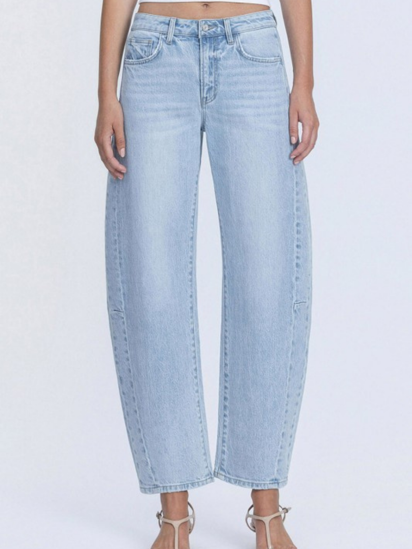 Light Wash Slim Barrel