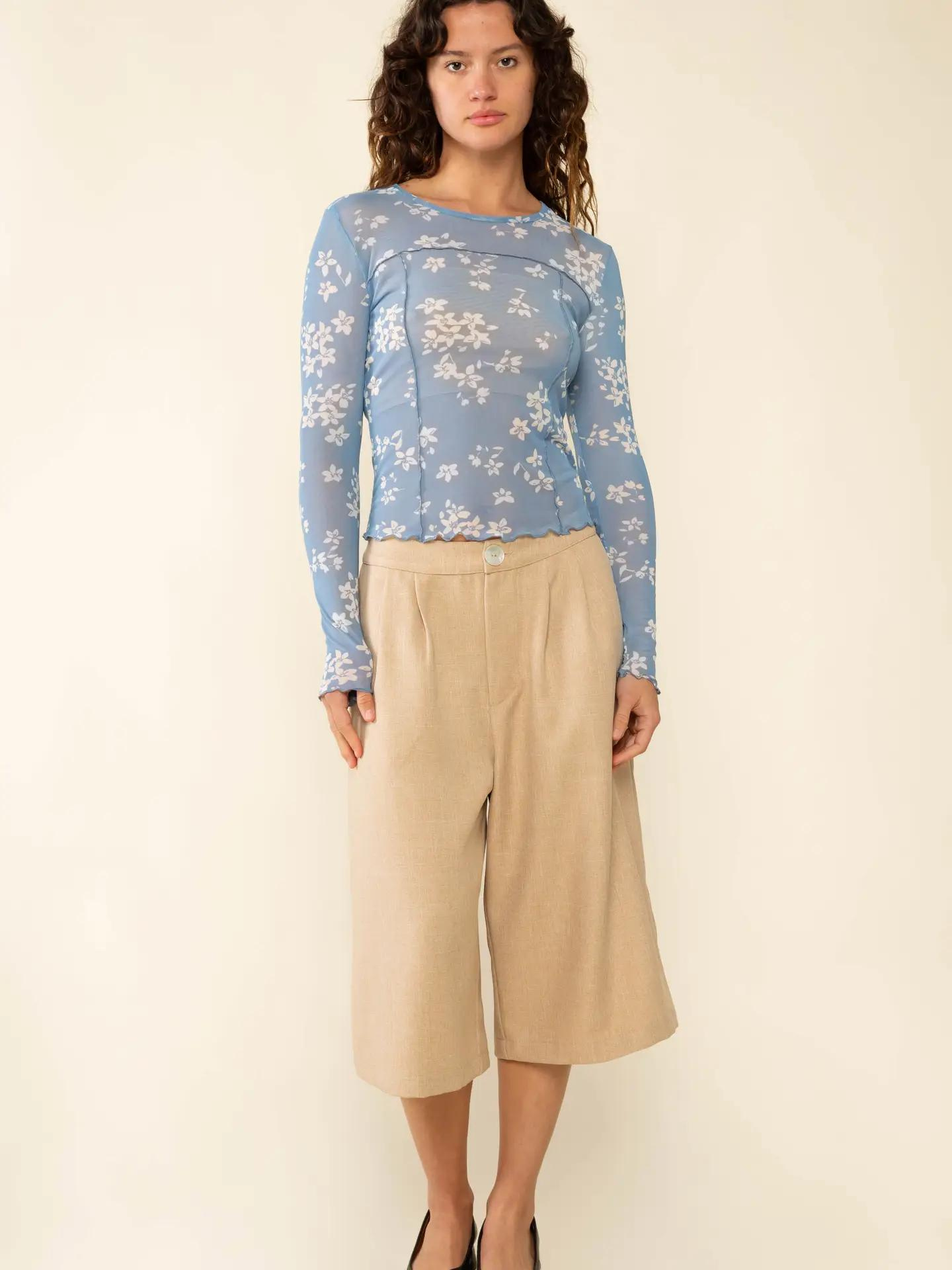 Floral Mesh Top - Mimi & Rae