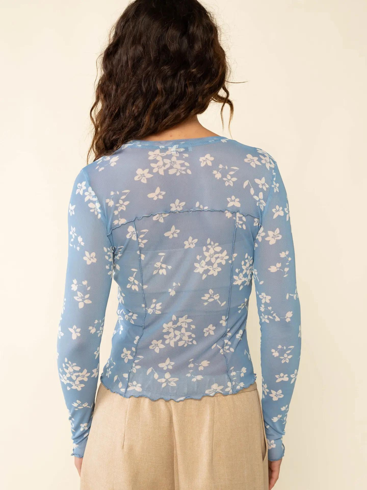 Floral Mesh Top - Mimi & Rae