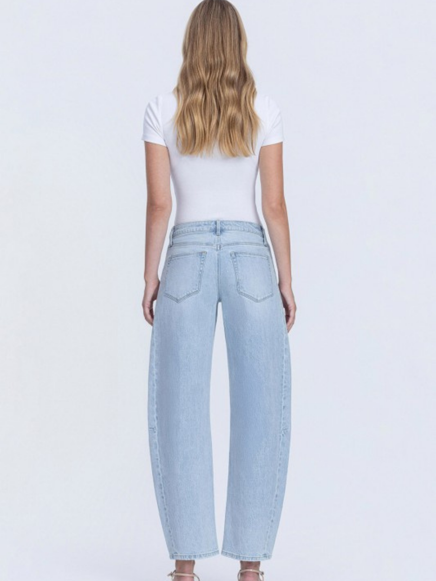 Light Wash Slim Barrel