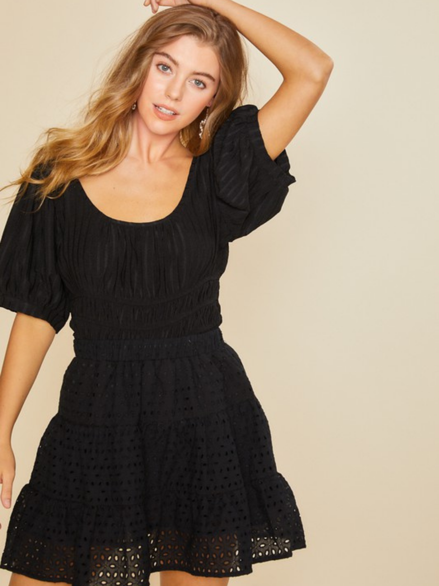 Eyelet Flirty Mini Skirt - Mimi & Rae