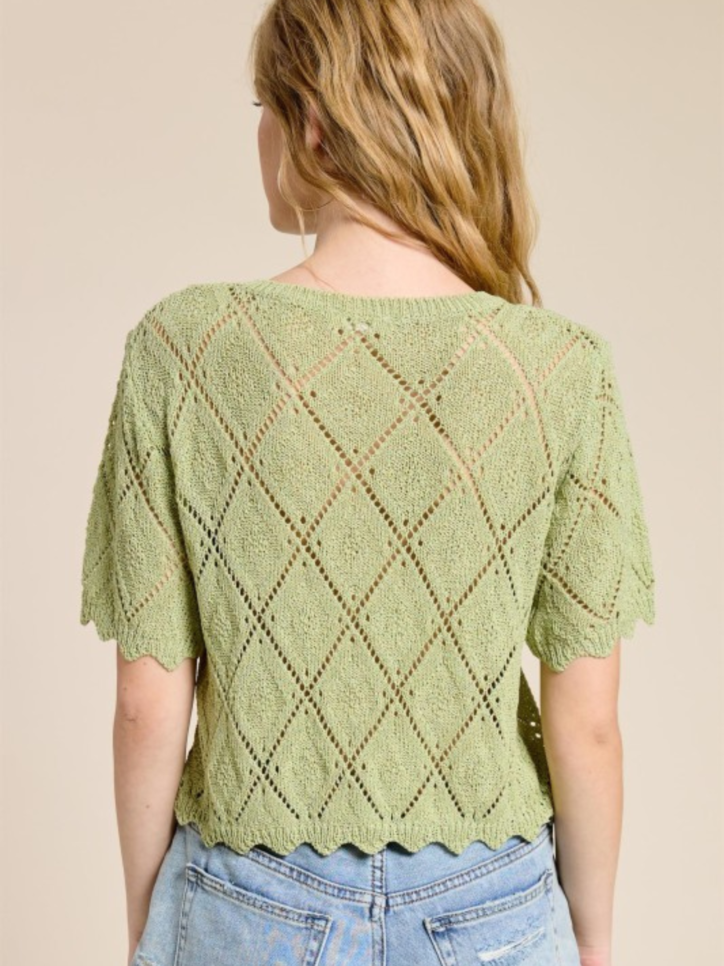 Stella Pointelle Knit Cardigan