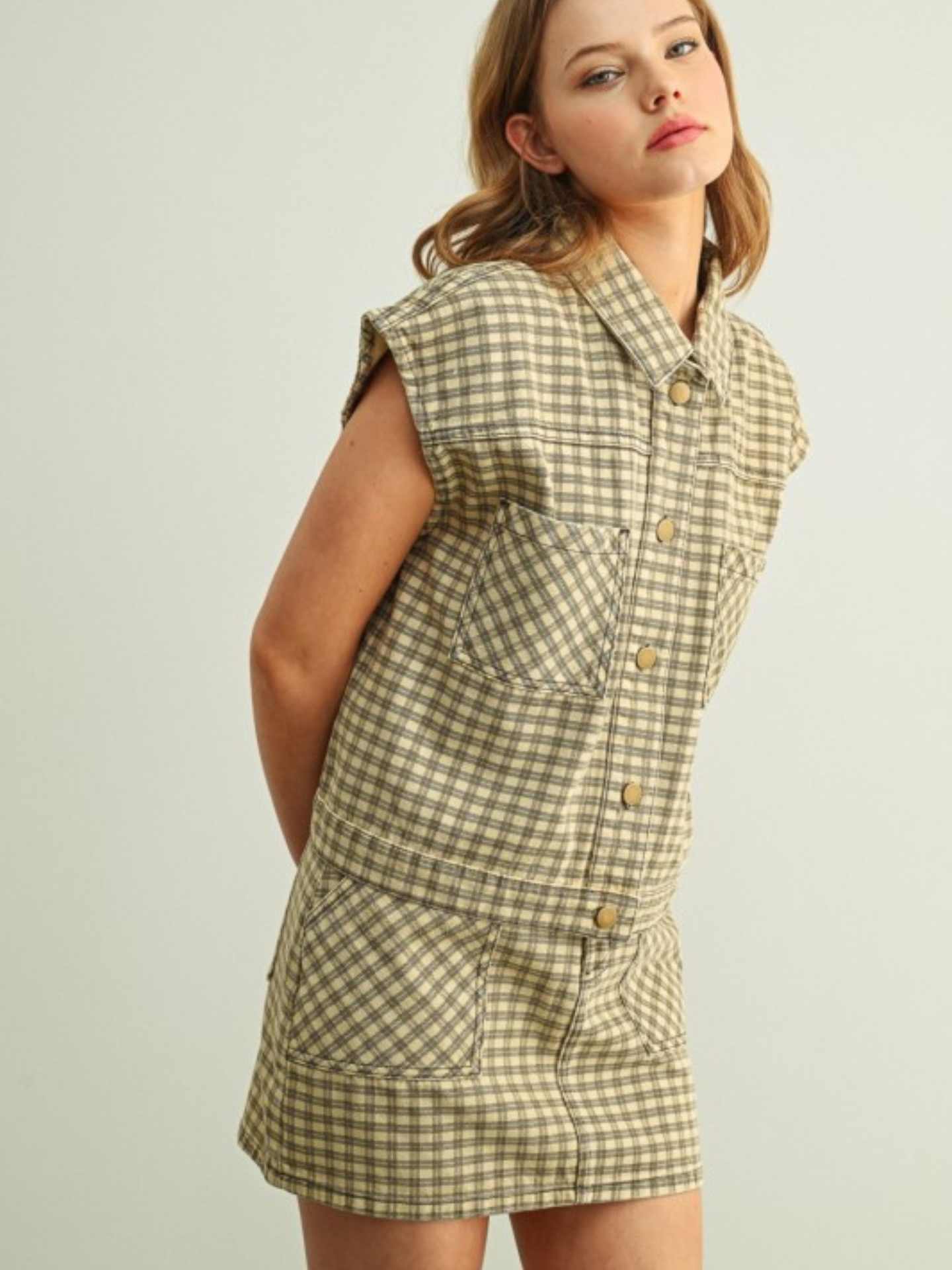 Mini Checker Pattern Skirt