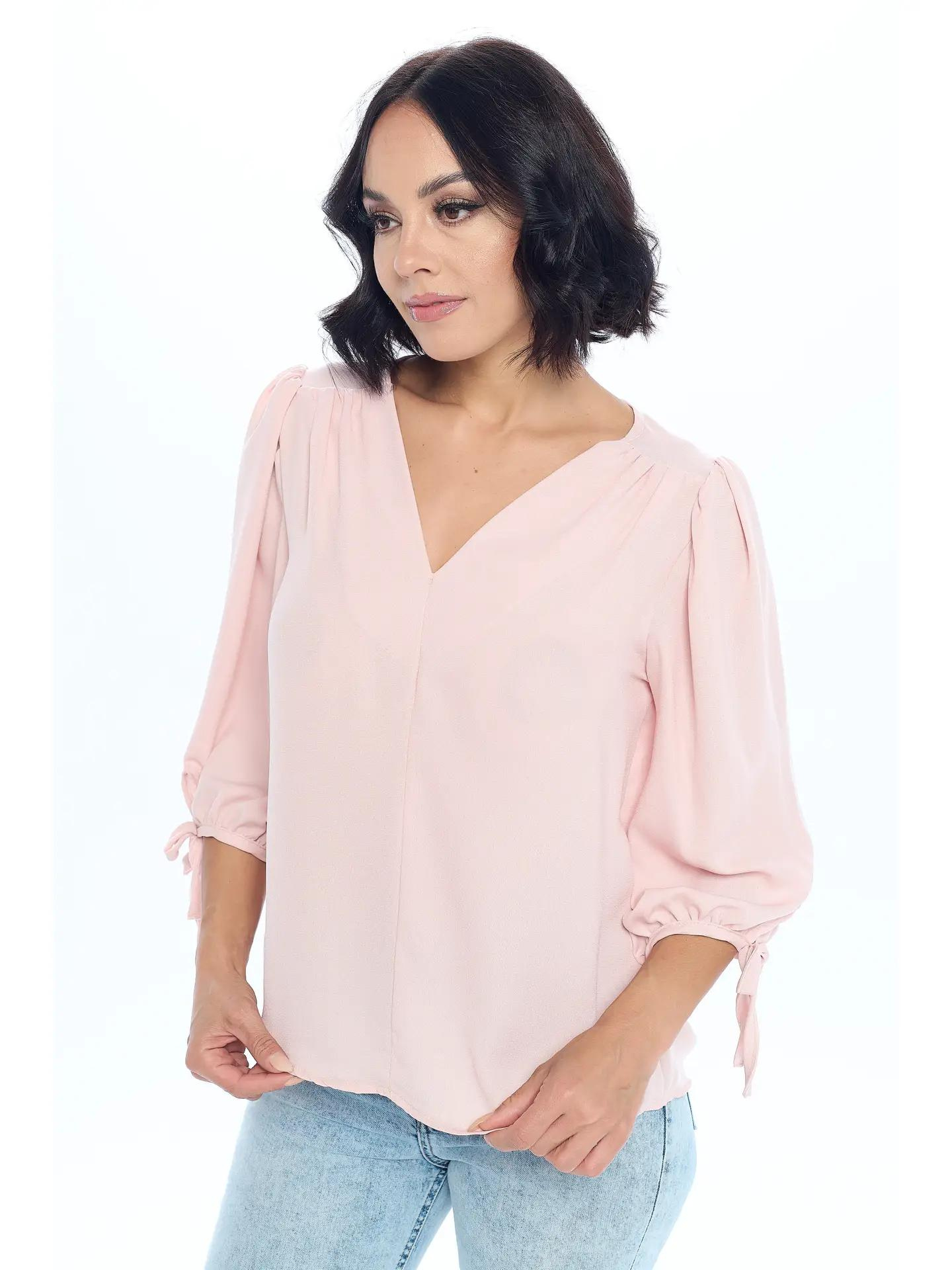 Tie Sleeve Pink Top