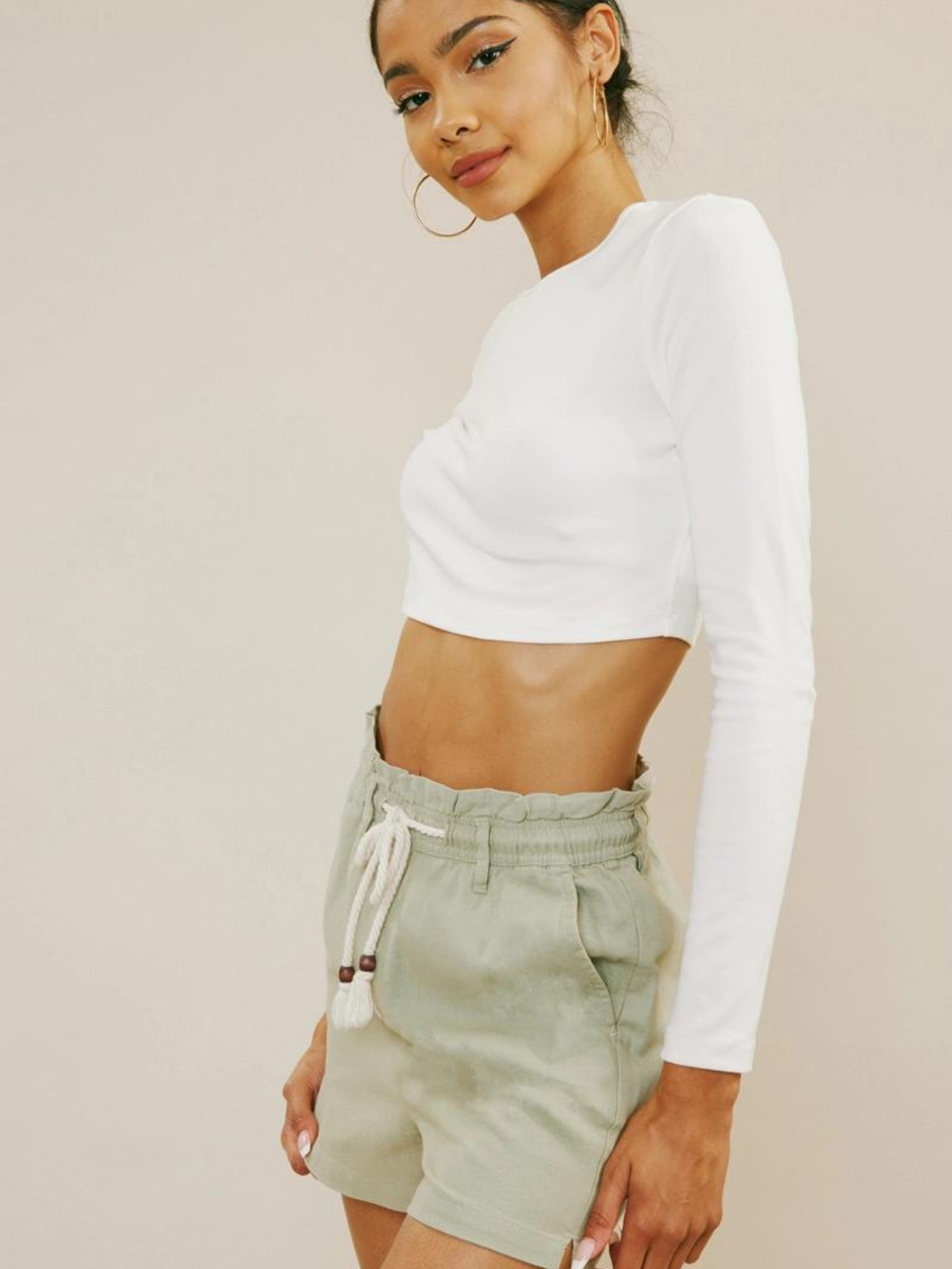 Green Linen Short - Mimi & Rae