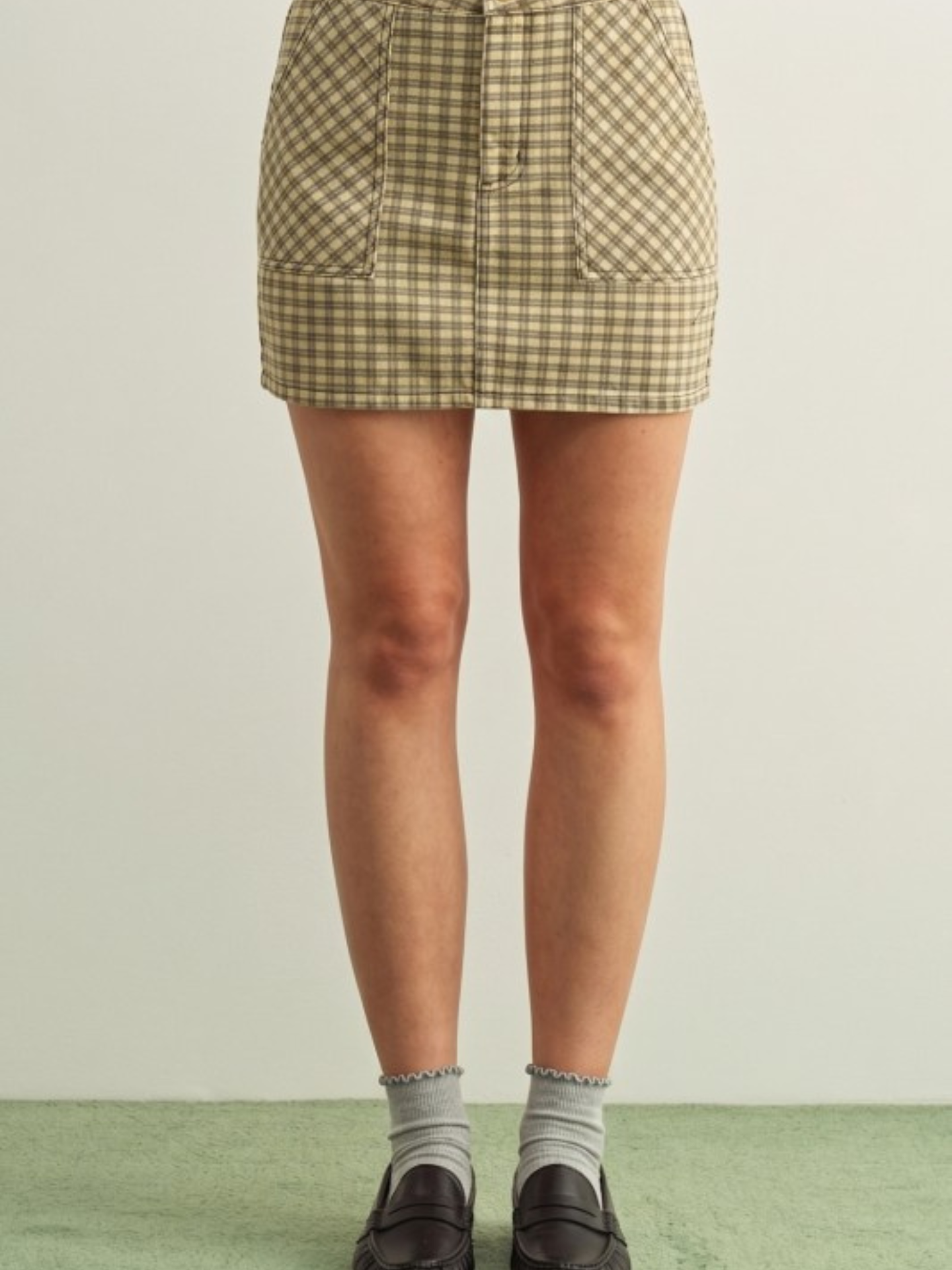 Mini Checker Pattern Skirt