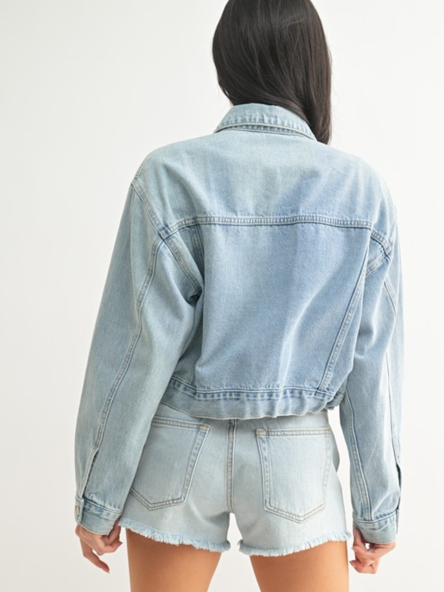 Tied Waist Denim Jacket