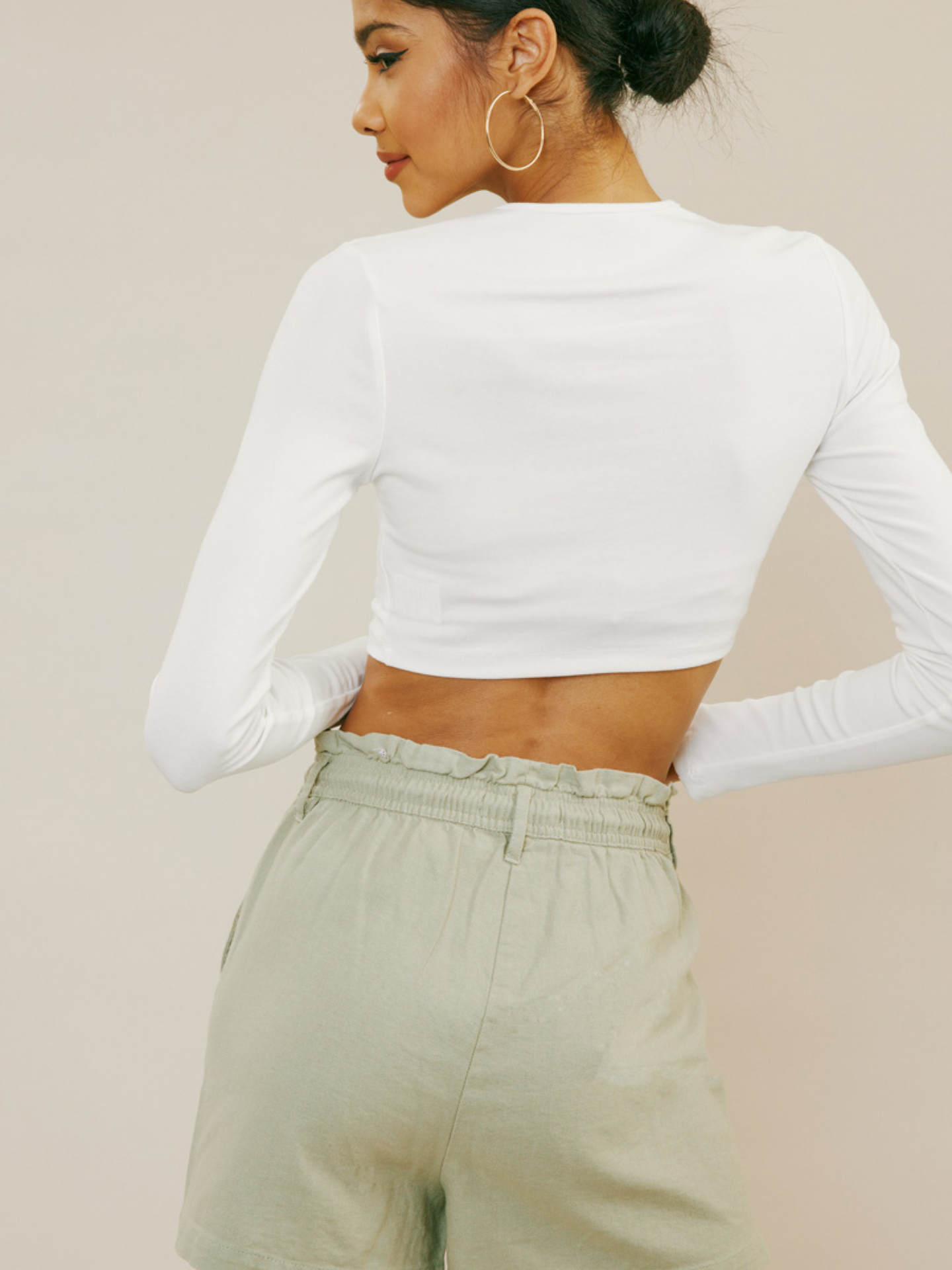 Green Linen Short - Mimi & Rae