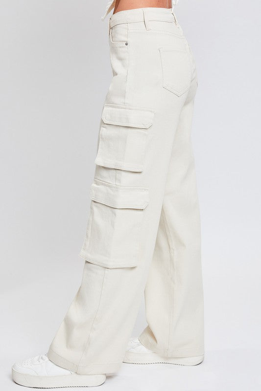 High Rise Double Cargo Pants