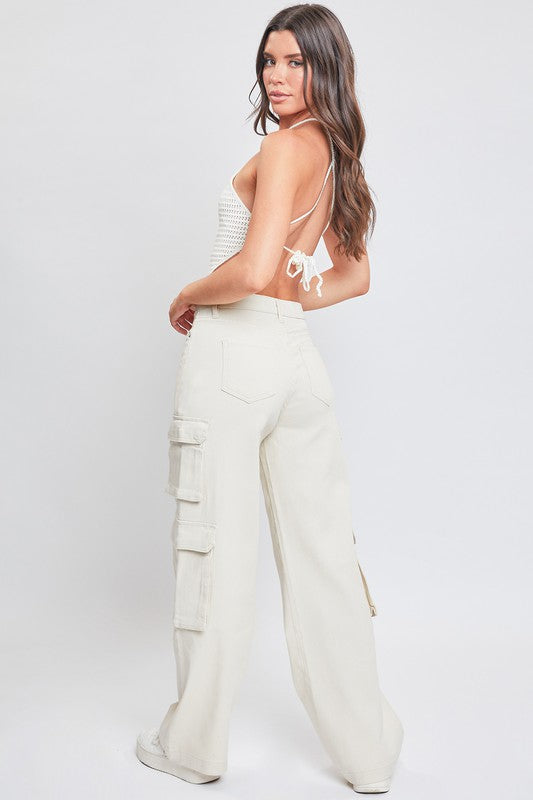 High Rise Double Cargo Pants