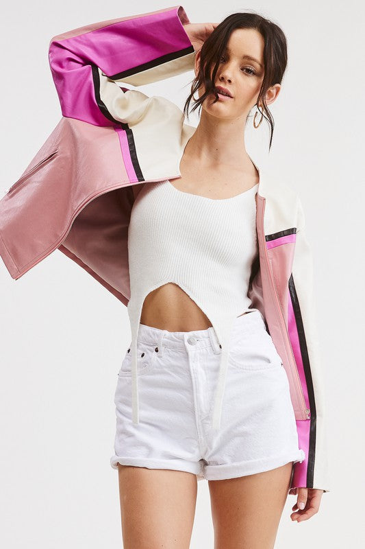 Barcelona Moto Jacket - Mimi & Rae