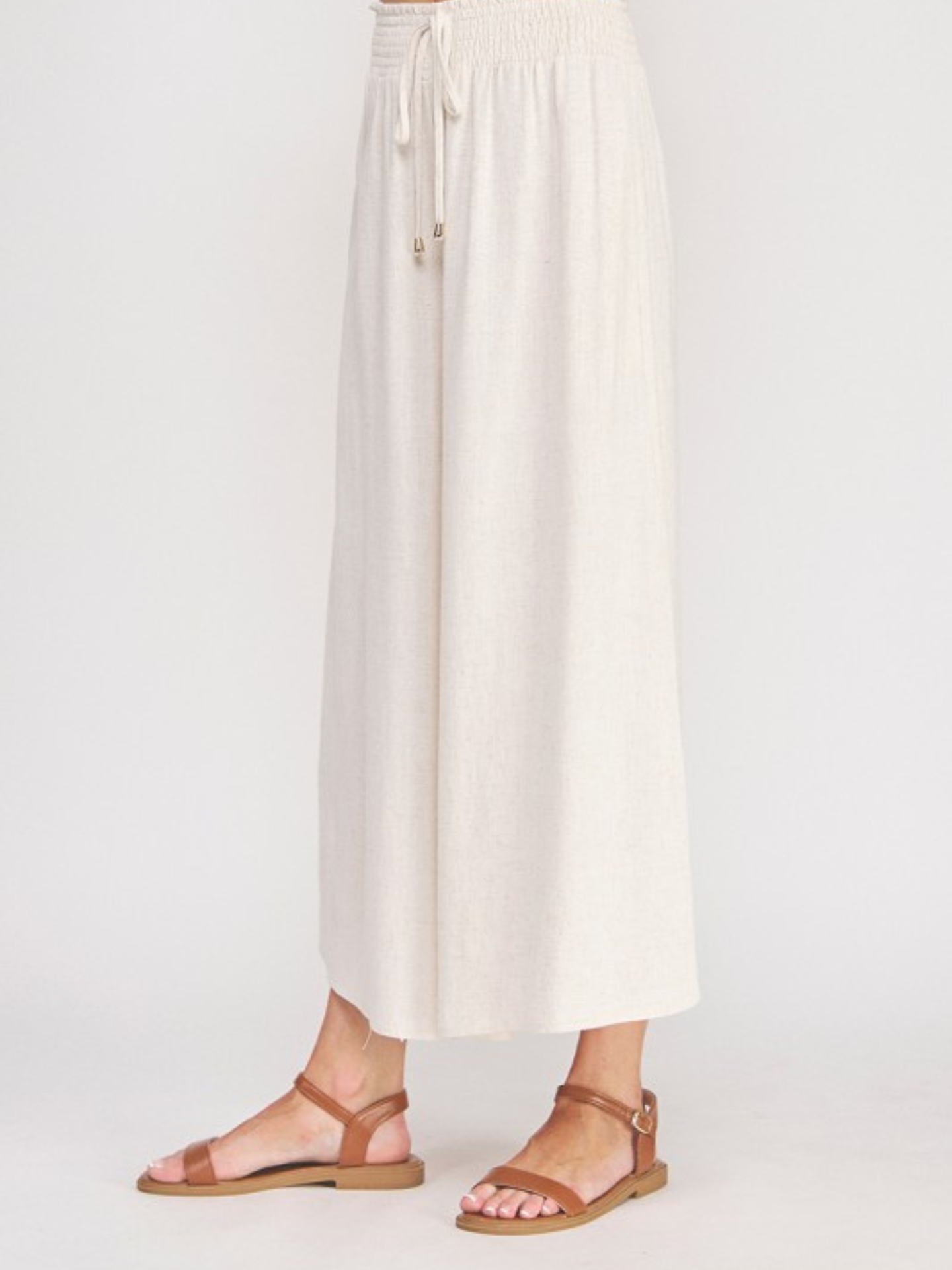 Healther Linen Pullon Pant - Mimi & Rae