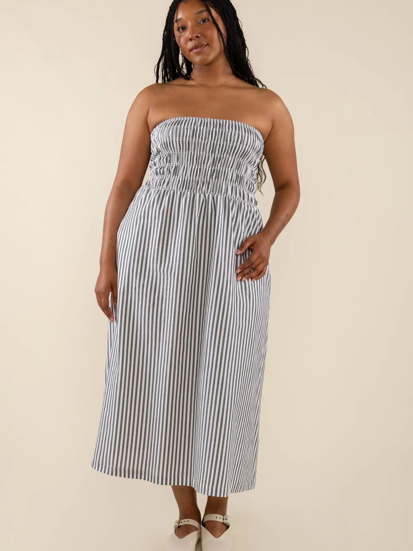 Smocked Tube Dress - Mimi & Rae