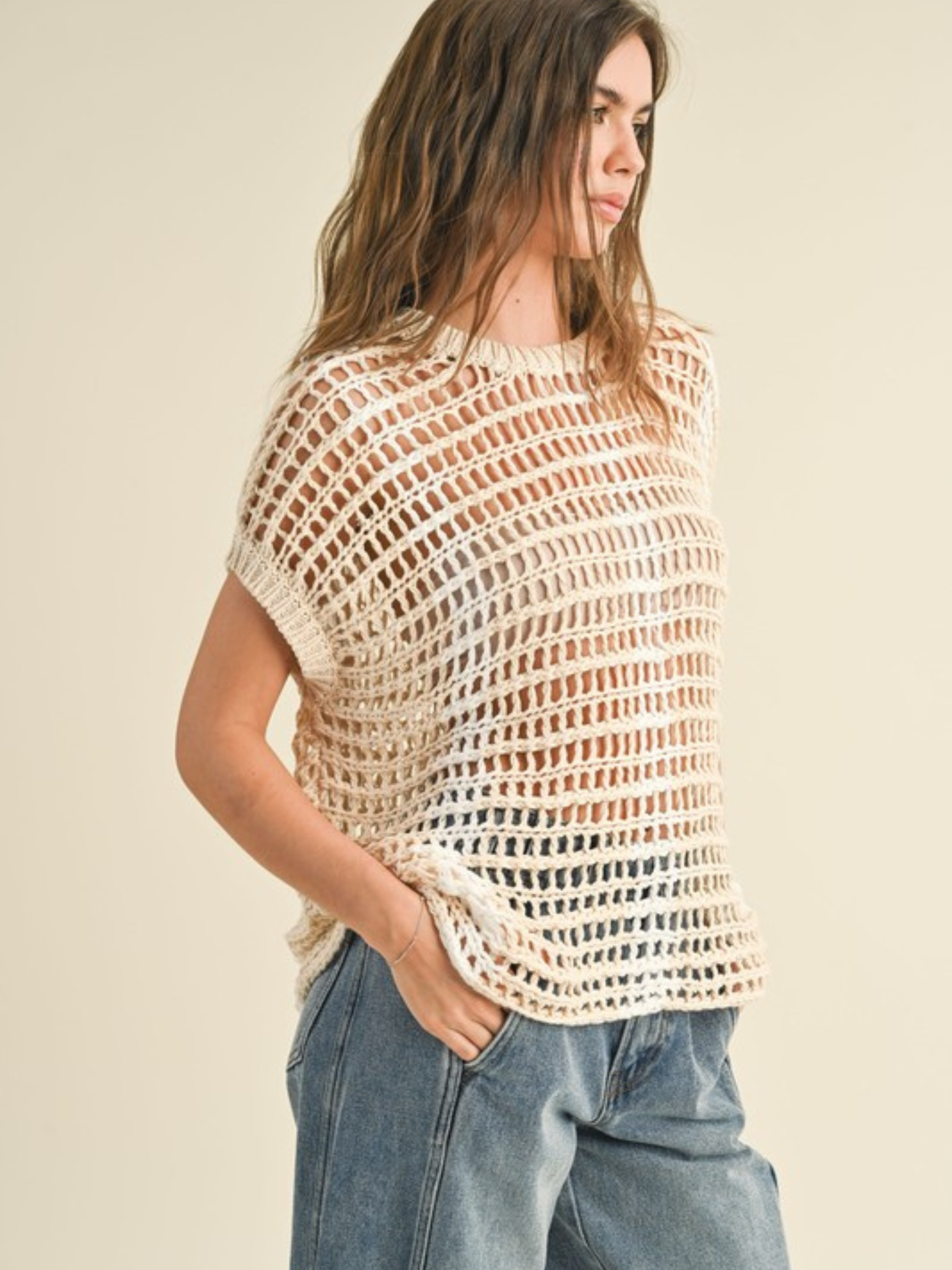 Two Tone Crochet Top