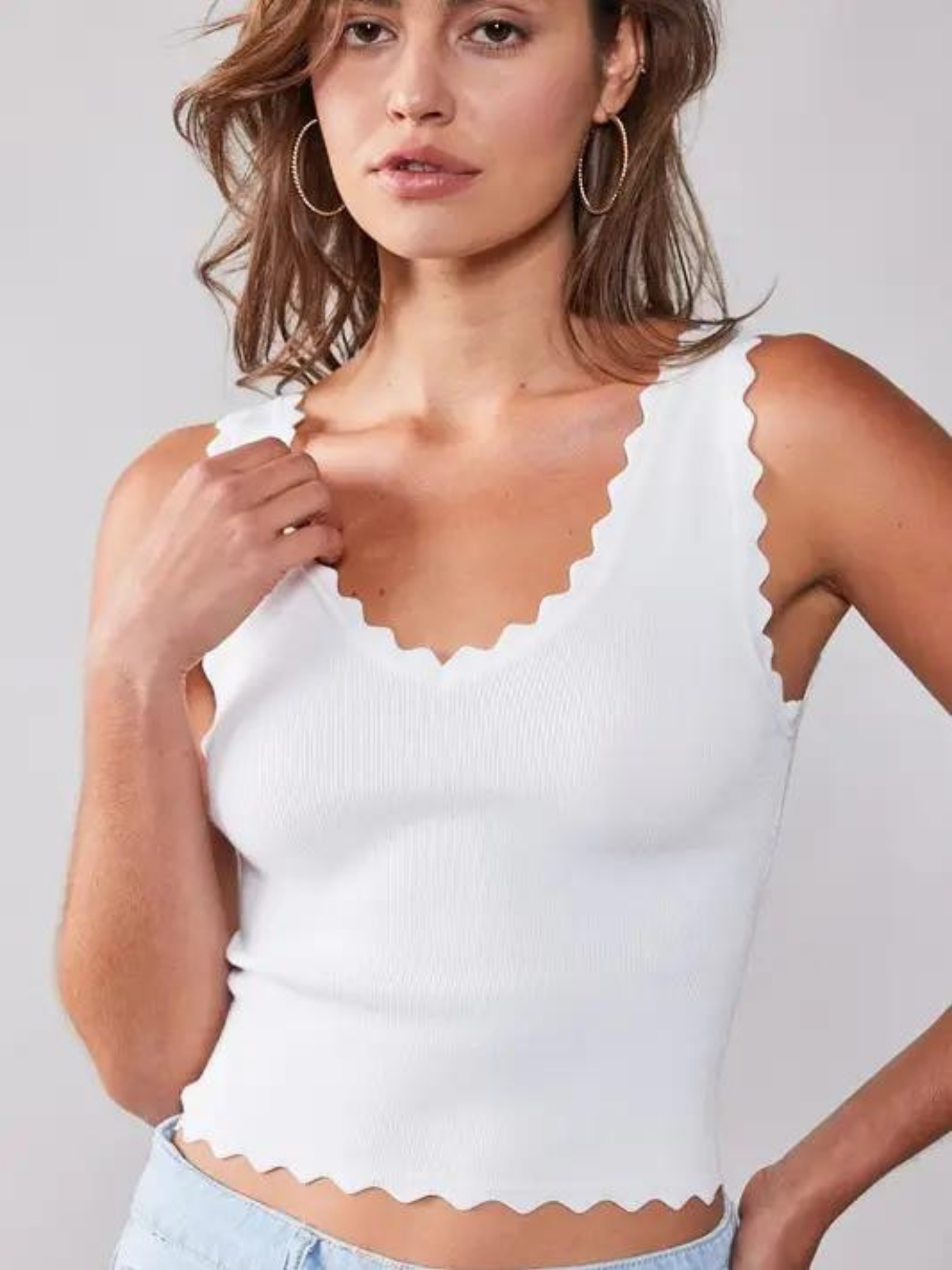 Scalloped Tank - Mimi & Rae