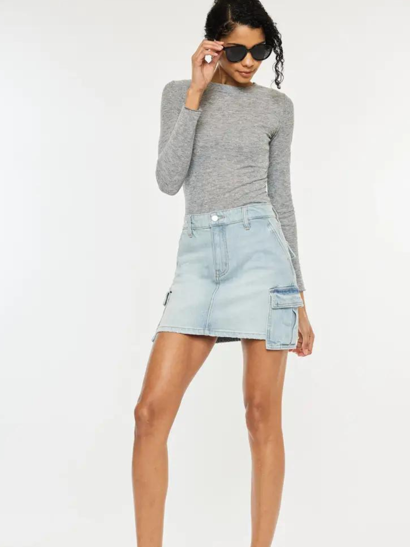 Denim Mini Skirt