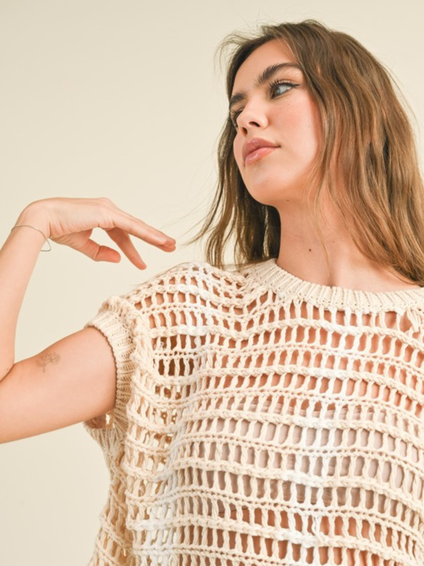 Two Tone Crochet Top