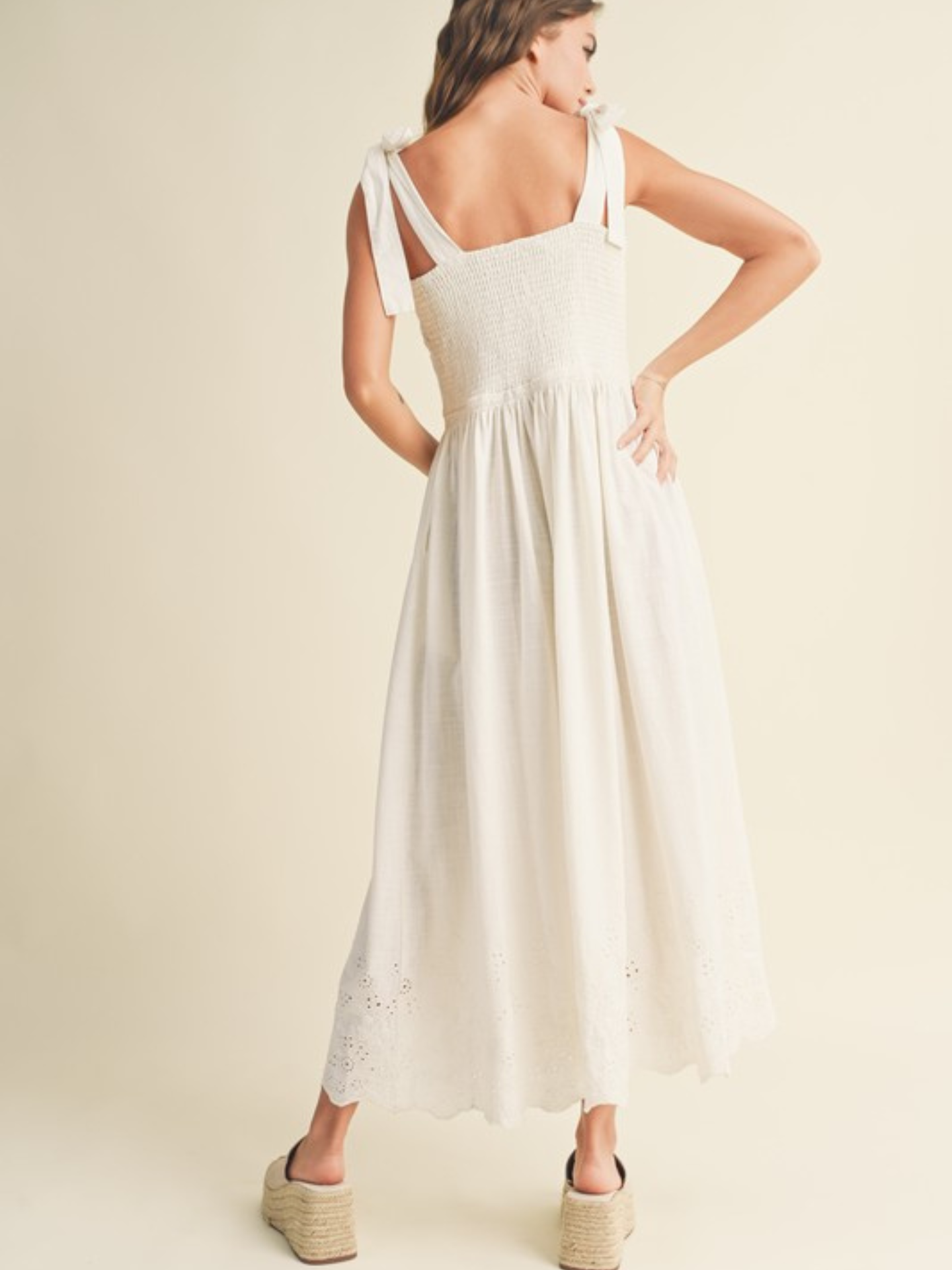 Eyelet Maxi Dress - Mimi & Rae
