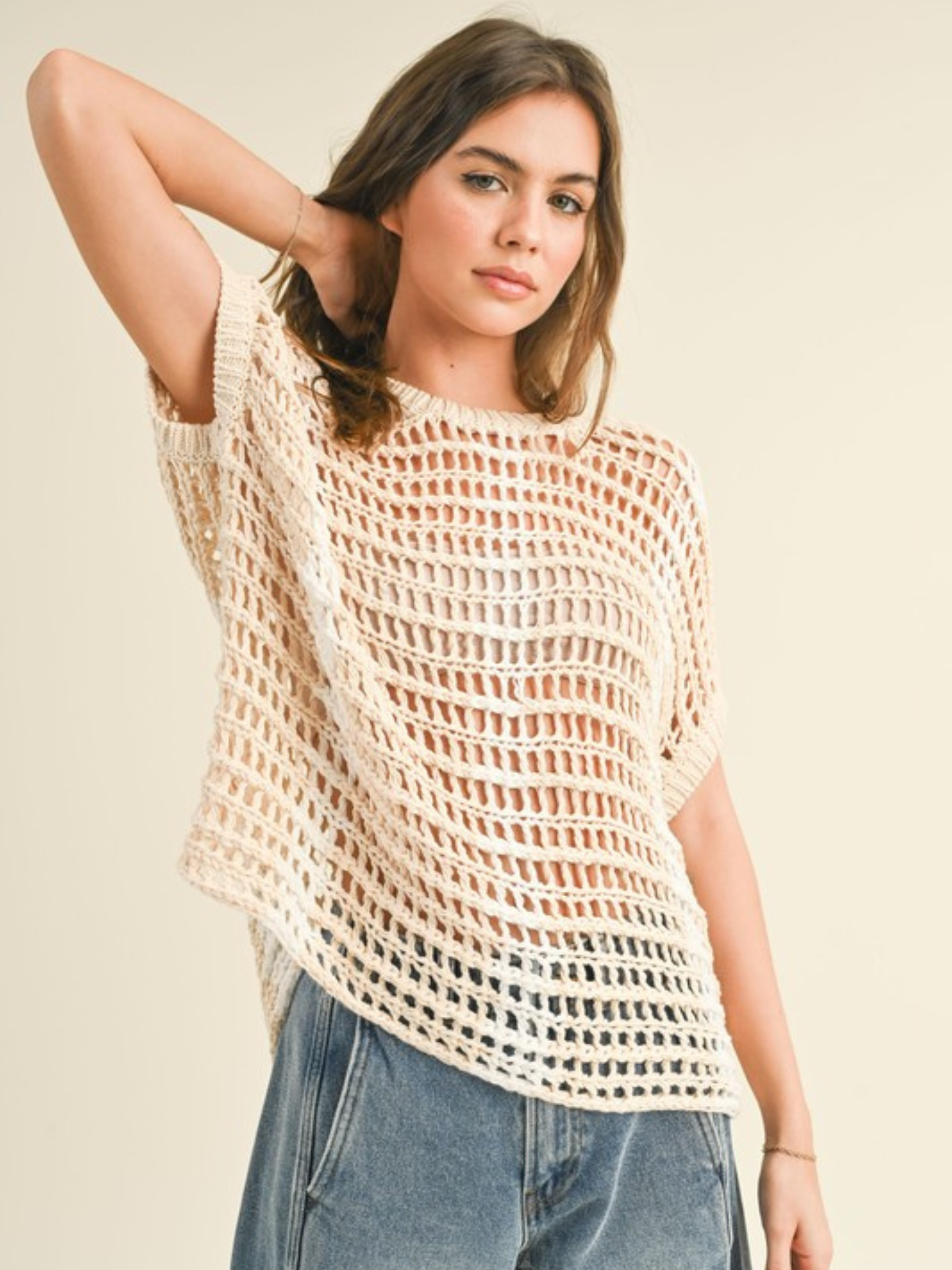 Two Tone Crochet Top