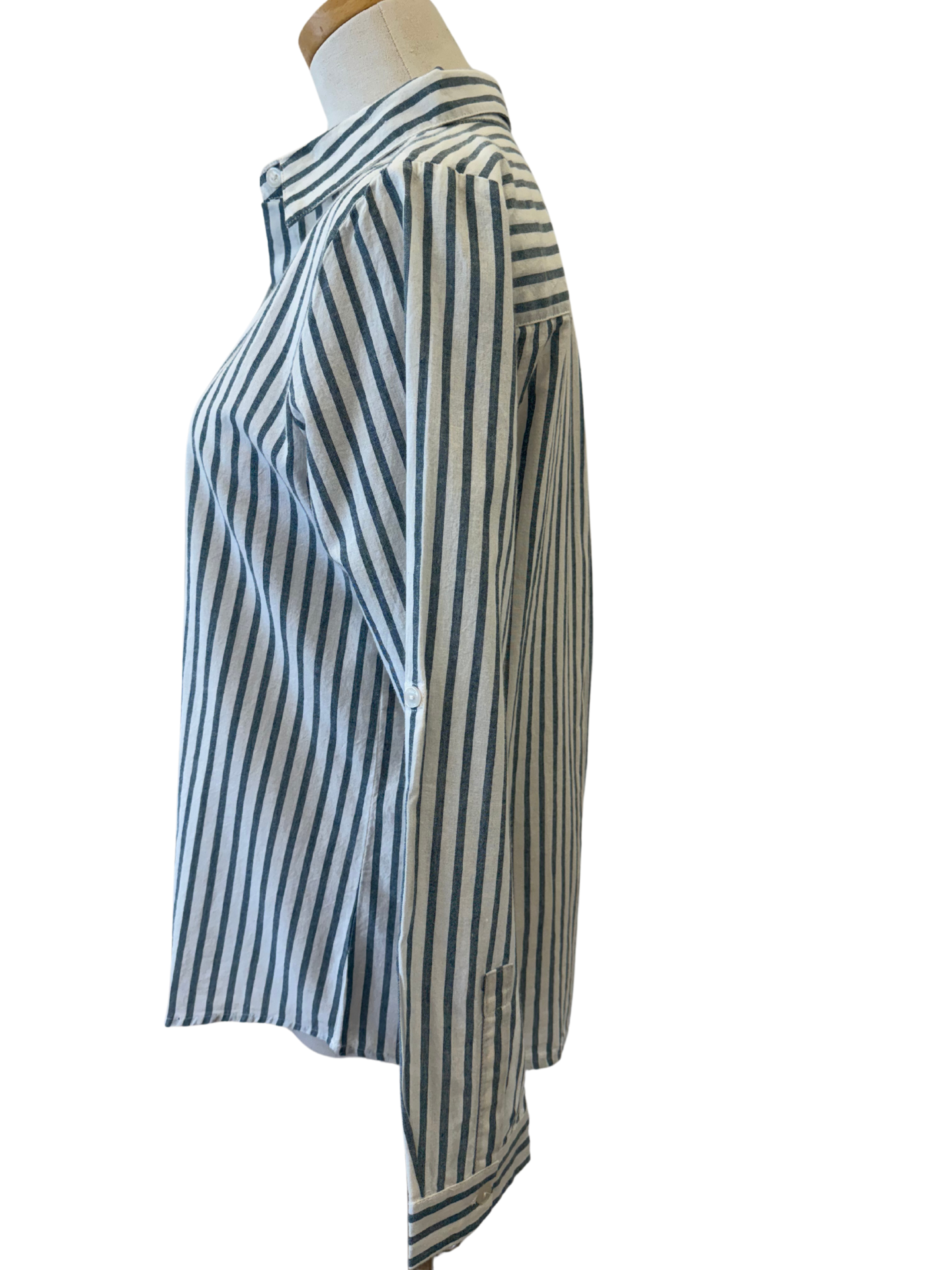 Striped Cotton Button Up - Mimi & Rae