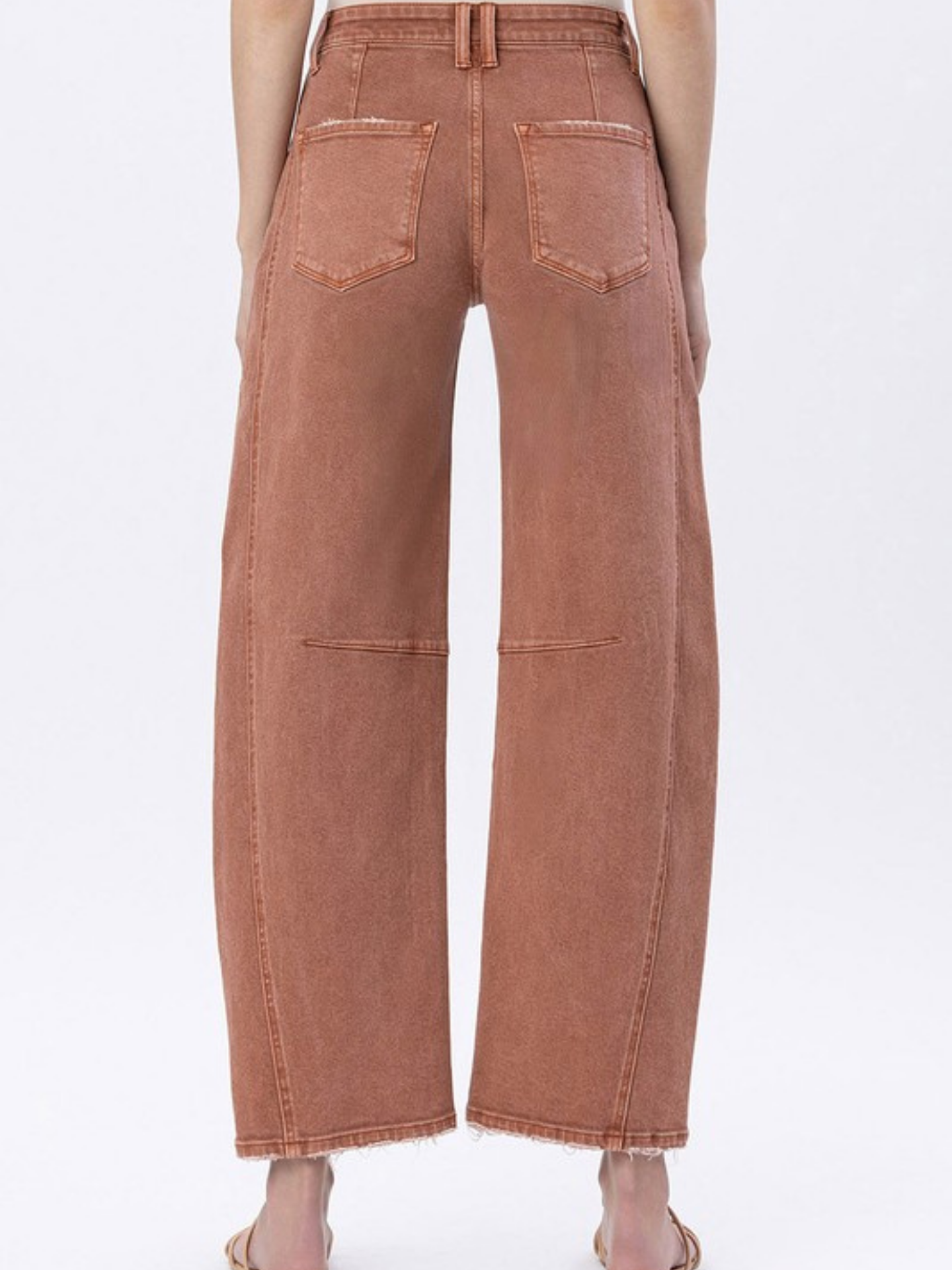 Pumpkin Spice Barrel Leg Denim