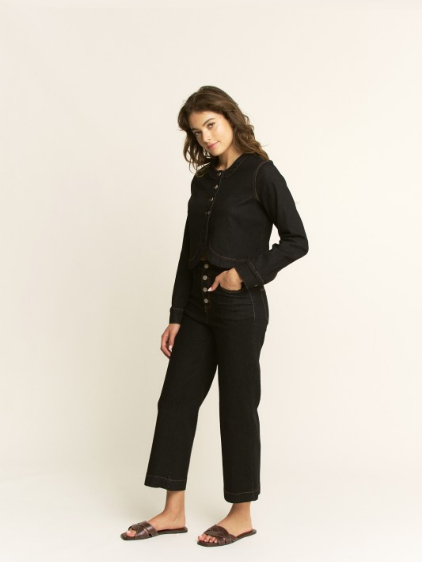 Black Denim Set