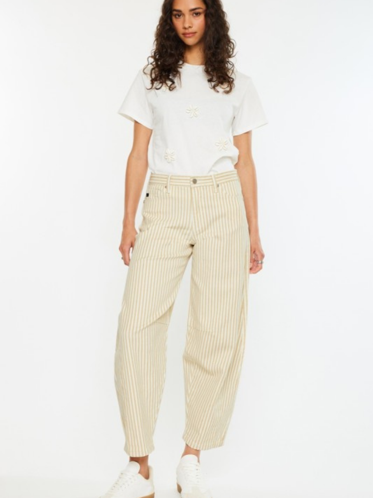 Striped Horseshoe Denim - Mimi & Rae