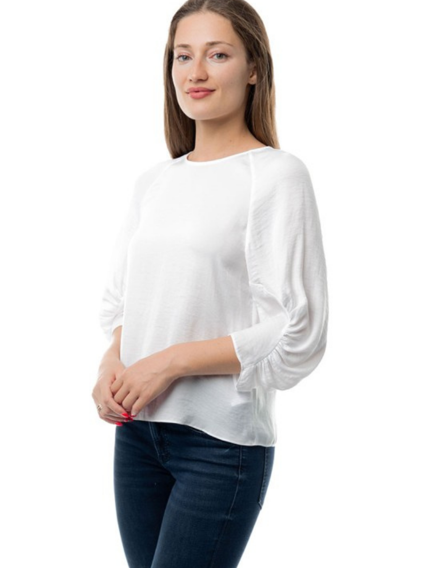 Loose 3/4 Sleeve Blouse - Mimi & Rae
