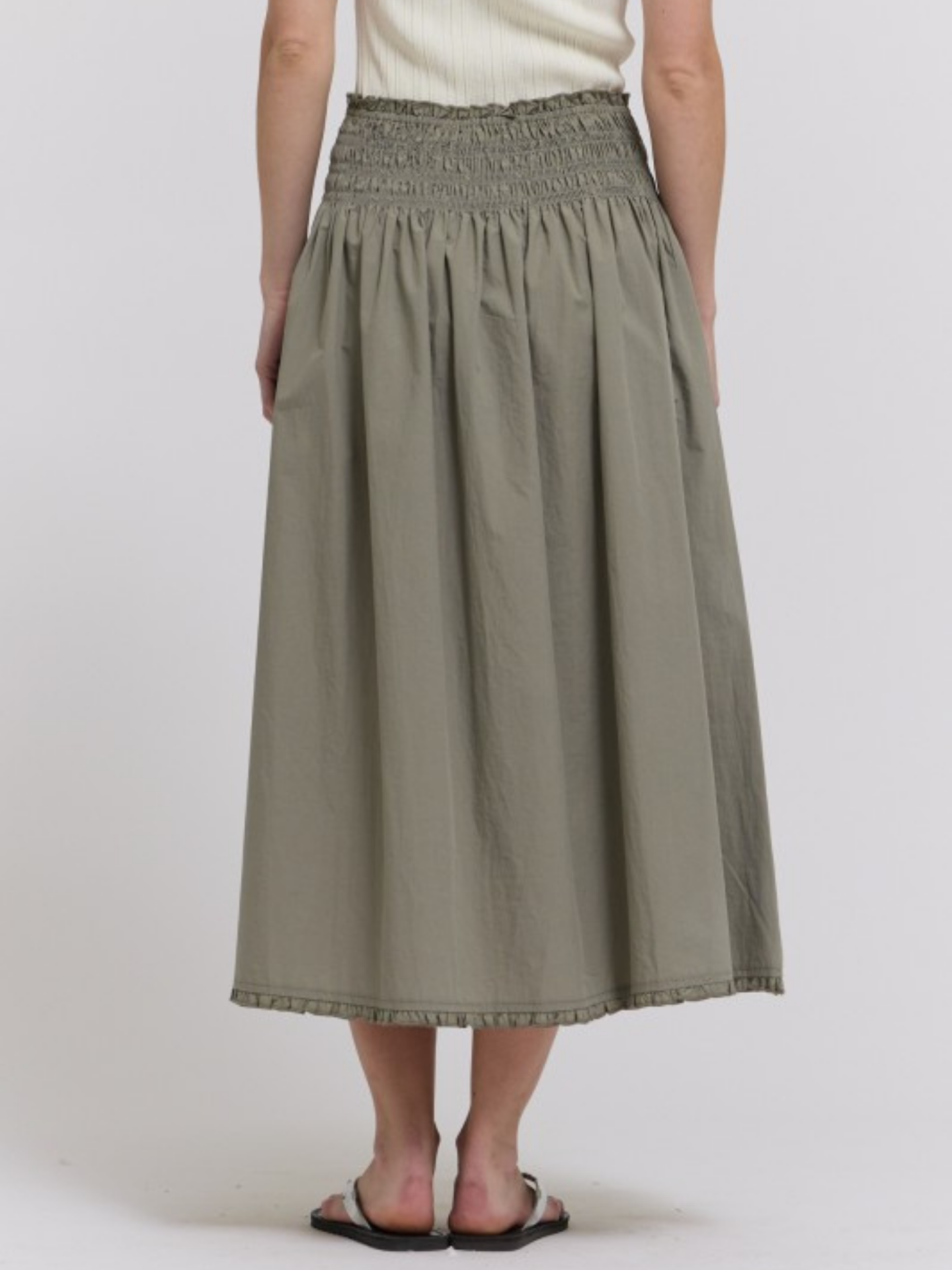 Edith Smocked Waist Skirt